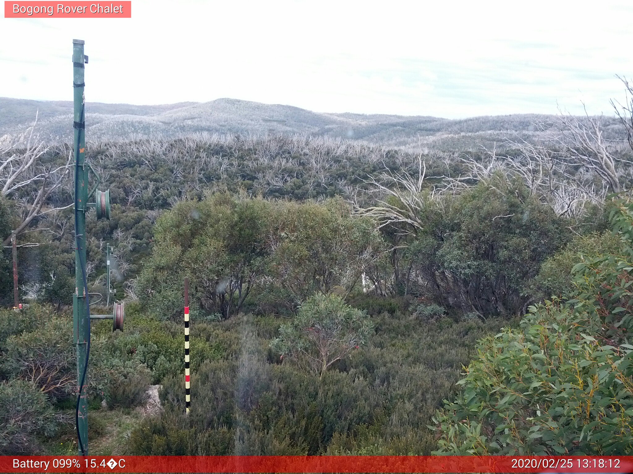 Bogong Web Cam 1:18pm Tuesday 25th of February 2020