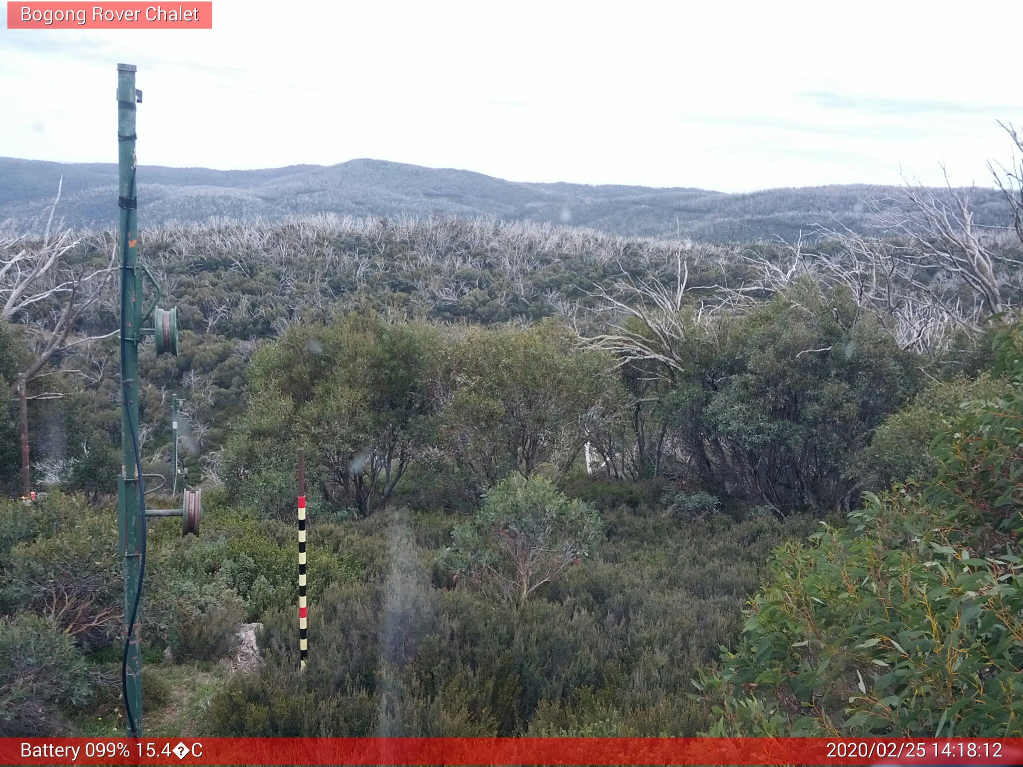 Bogong Web Cam 2:18pm Tuesday 25th of February 2020