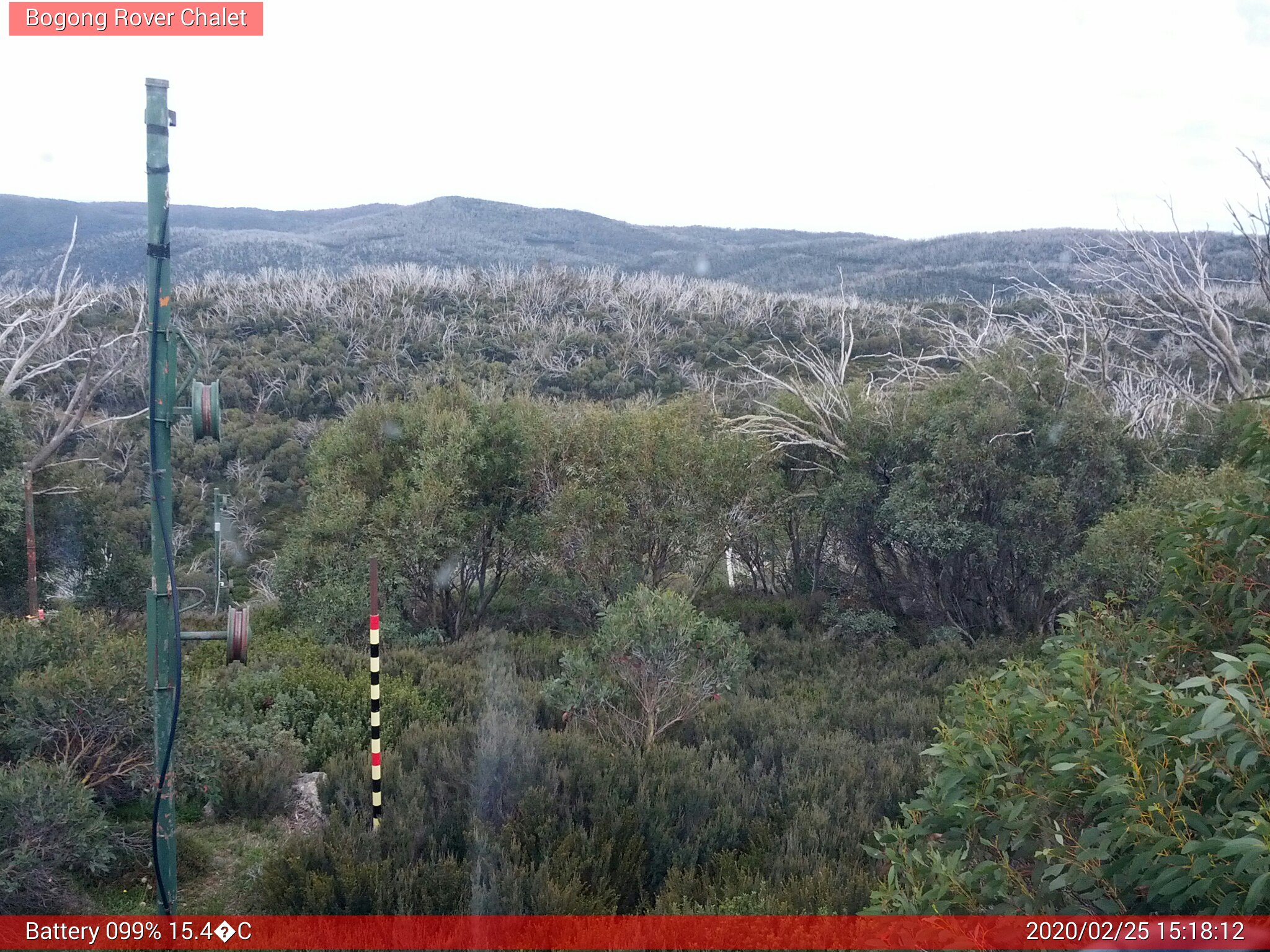 Bogong Web Cam 3:18pm Tuesday 25th of February 2020