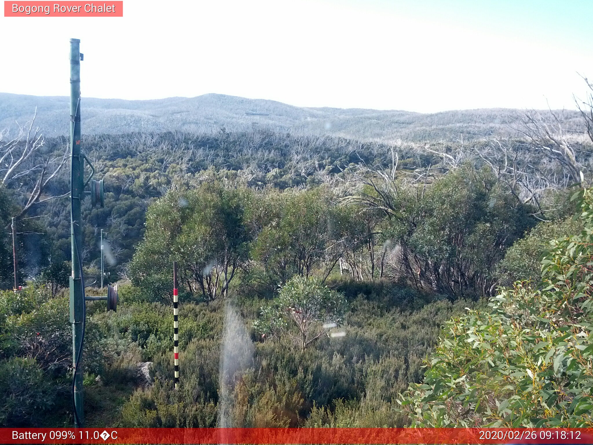 Bogong Web Cam 9:18am Wednesday 26th of February 2020