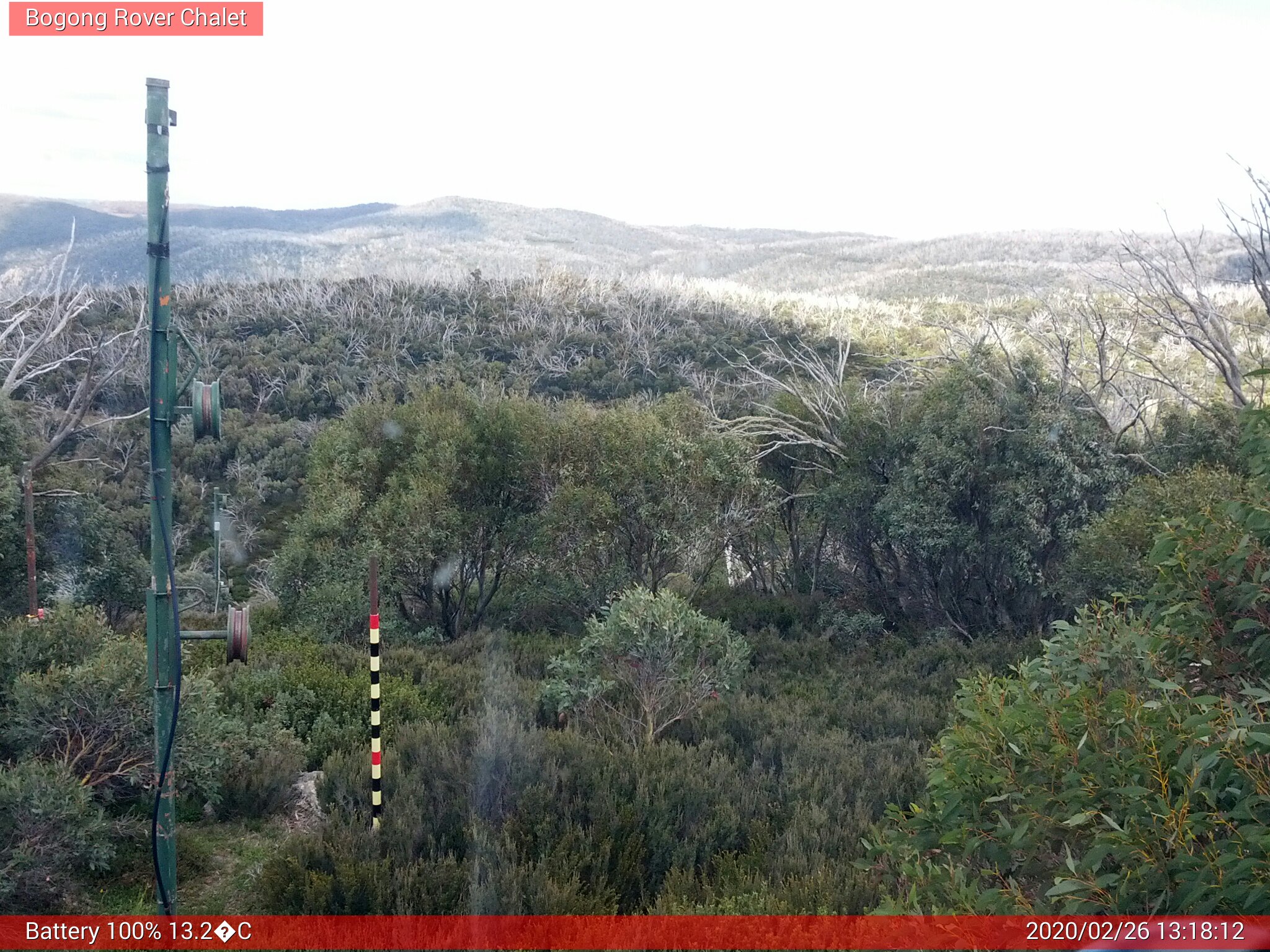 Bogong Web Cam 1:18pm Wednesday 26th of February 2020