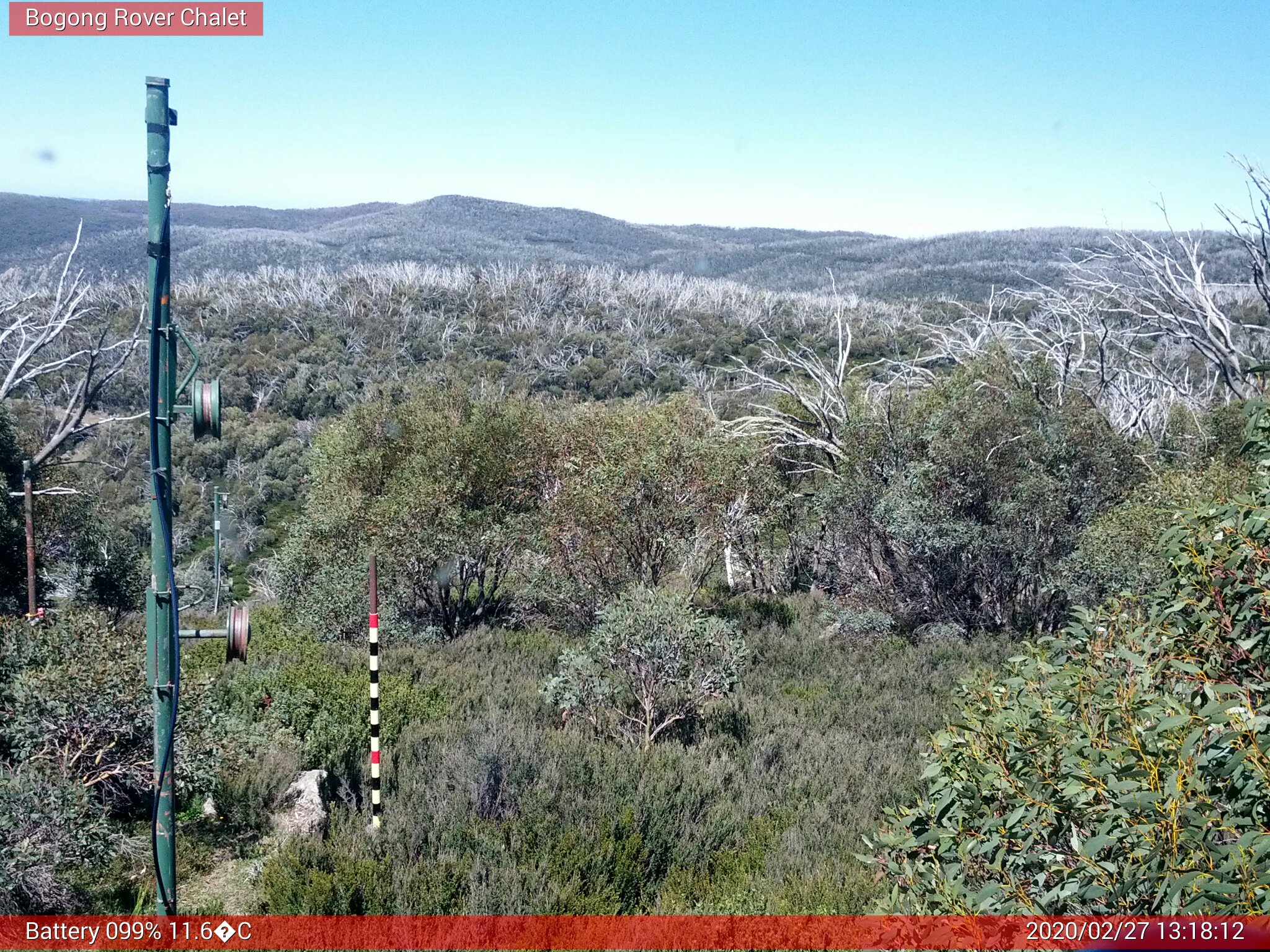 Bogong Web Cam 1:18pm Thursday 27th of February 2020