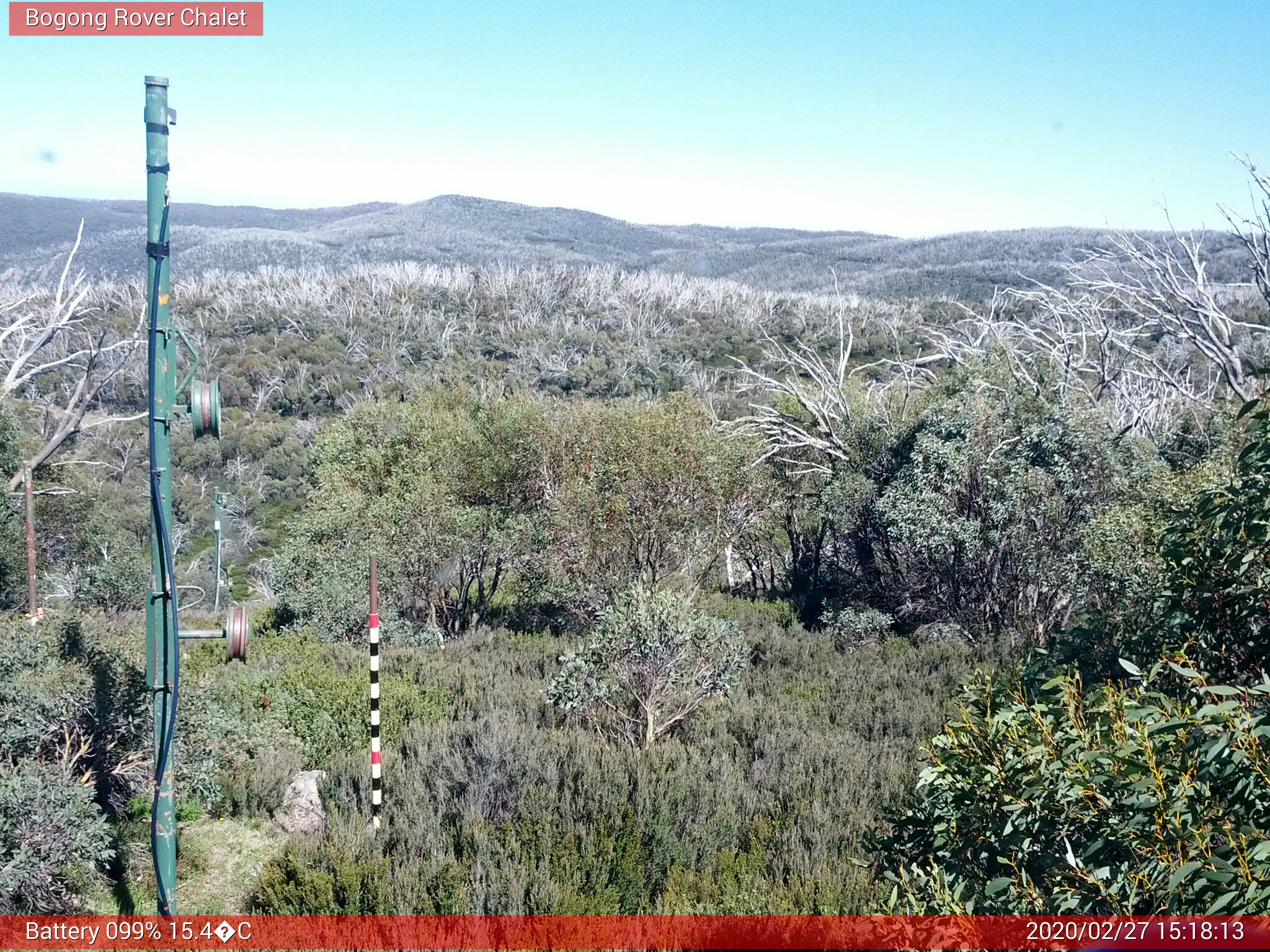 Bogong Web Cam 3:18pm Thursday 27th of February 2020