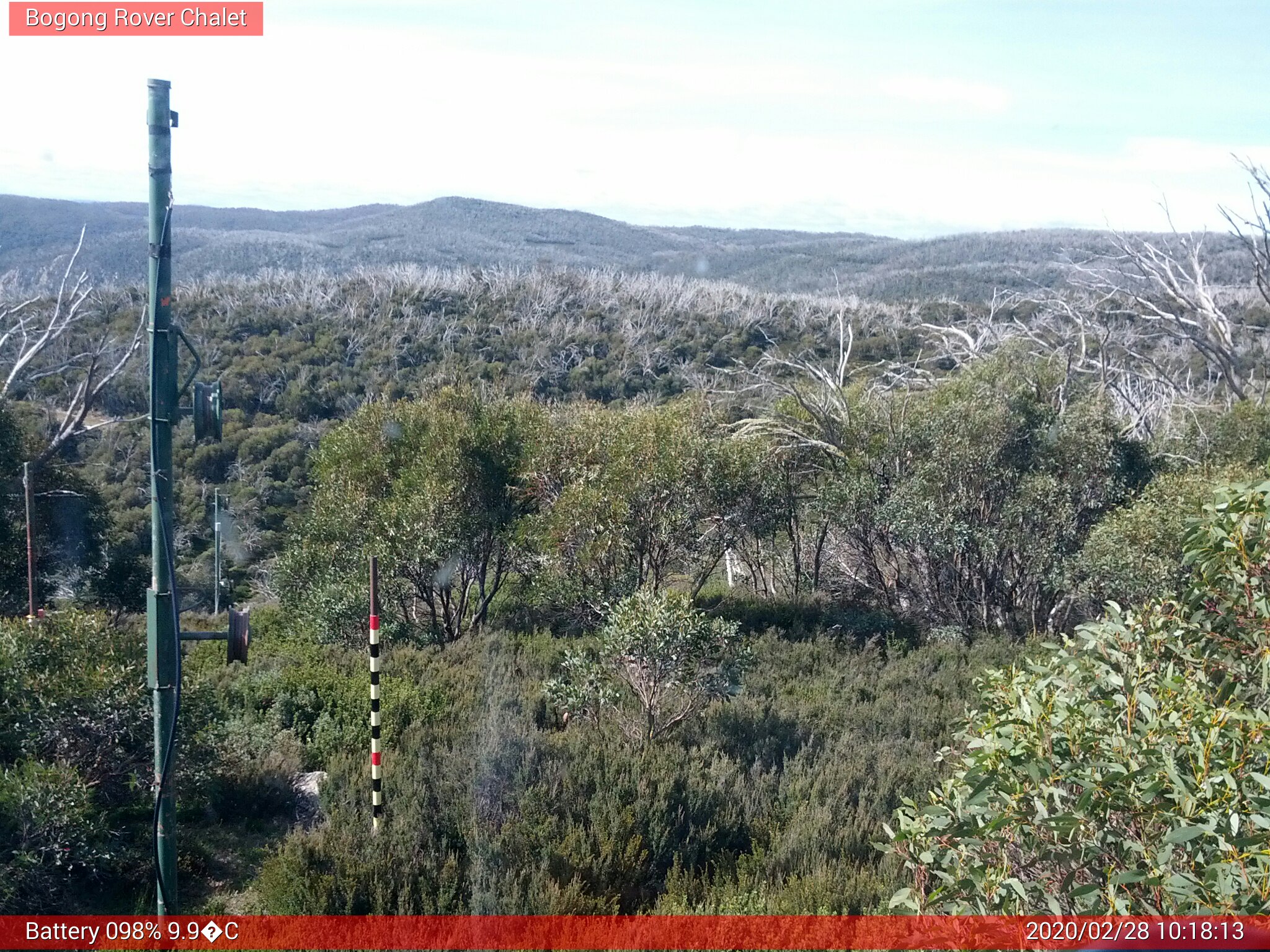 Bogong Web Cam 10:18am Friday 28th of February 2020