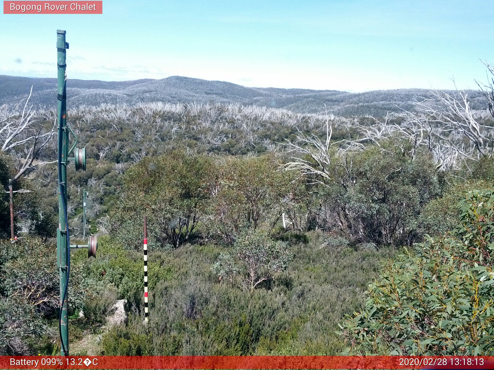 Bogong Web Cam 1:18pm Friday 28th of February 2020