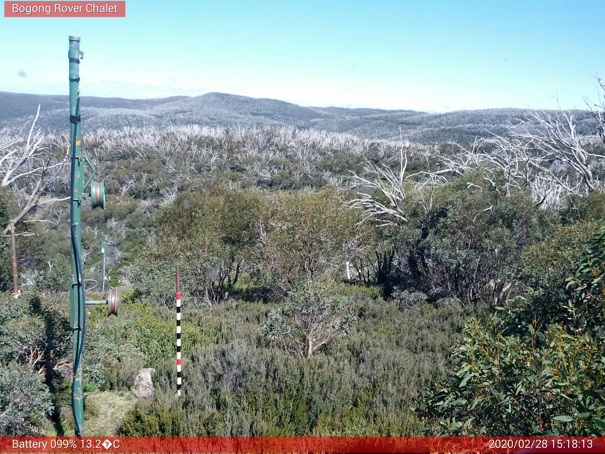 Bogong Web Cam 3:18pm Friday 28th of February 2020