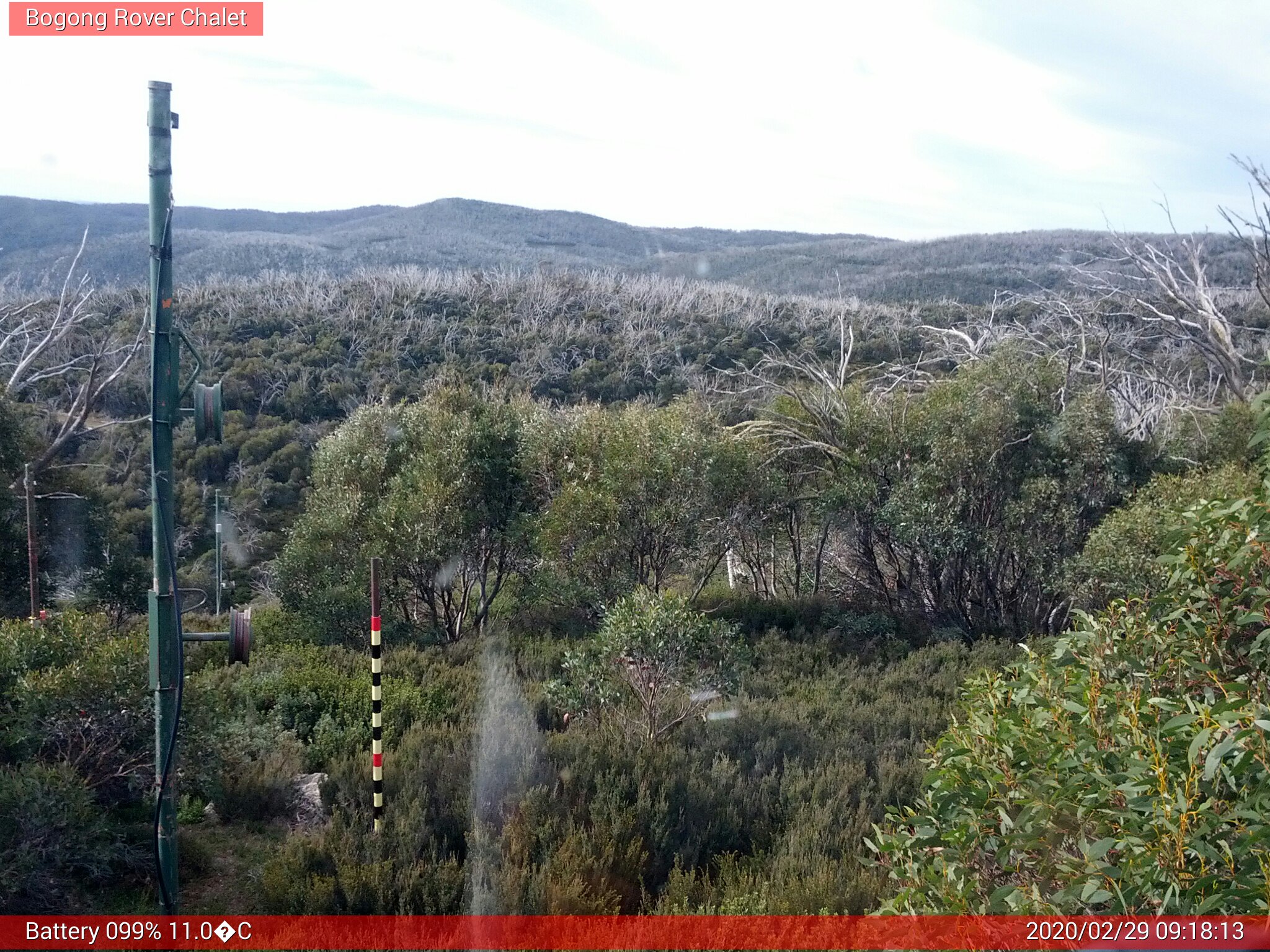 Bogong Web Cam 9:18am Saturday 29th of February 2020