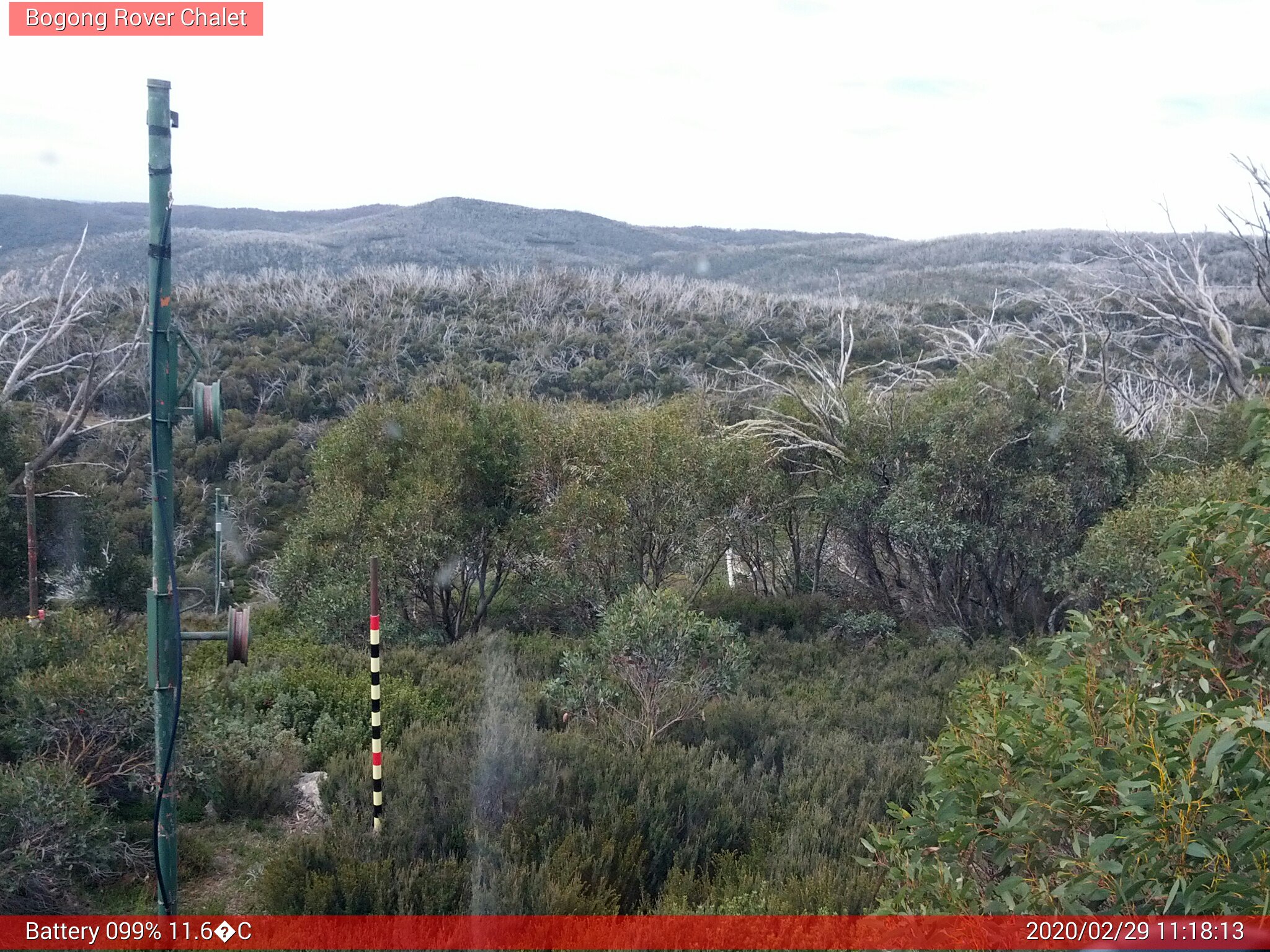 Bogong Web Cam 11:18am Saturday 29th of February 2020