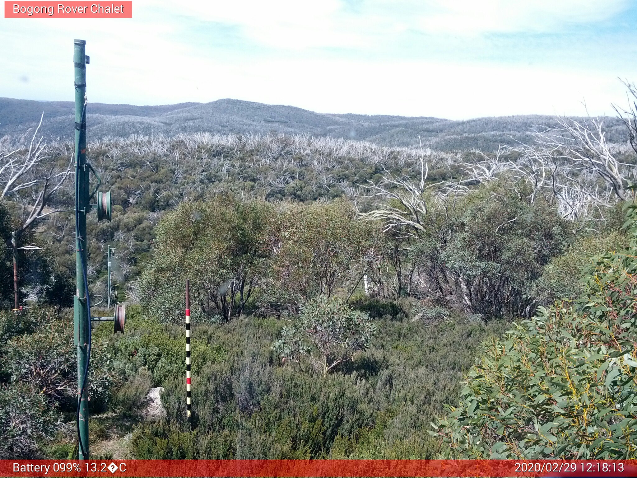 Bogong Web Cam 12:18pm Saturday 29th of February 2020