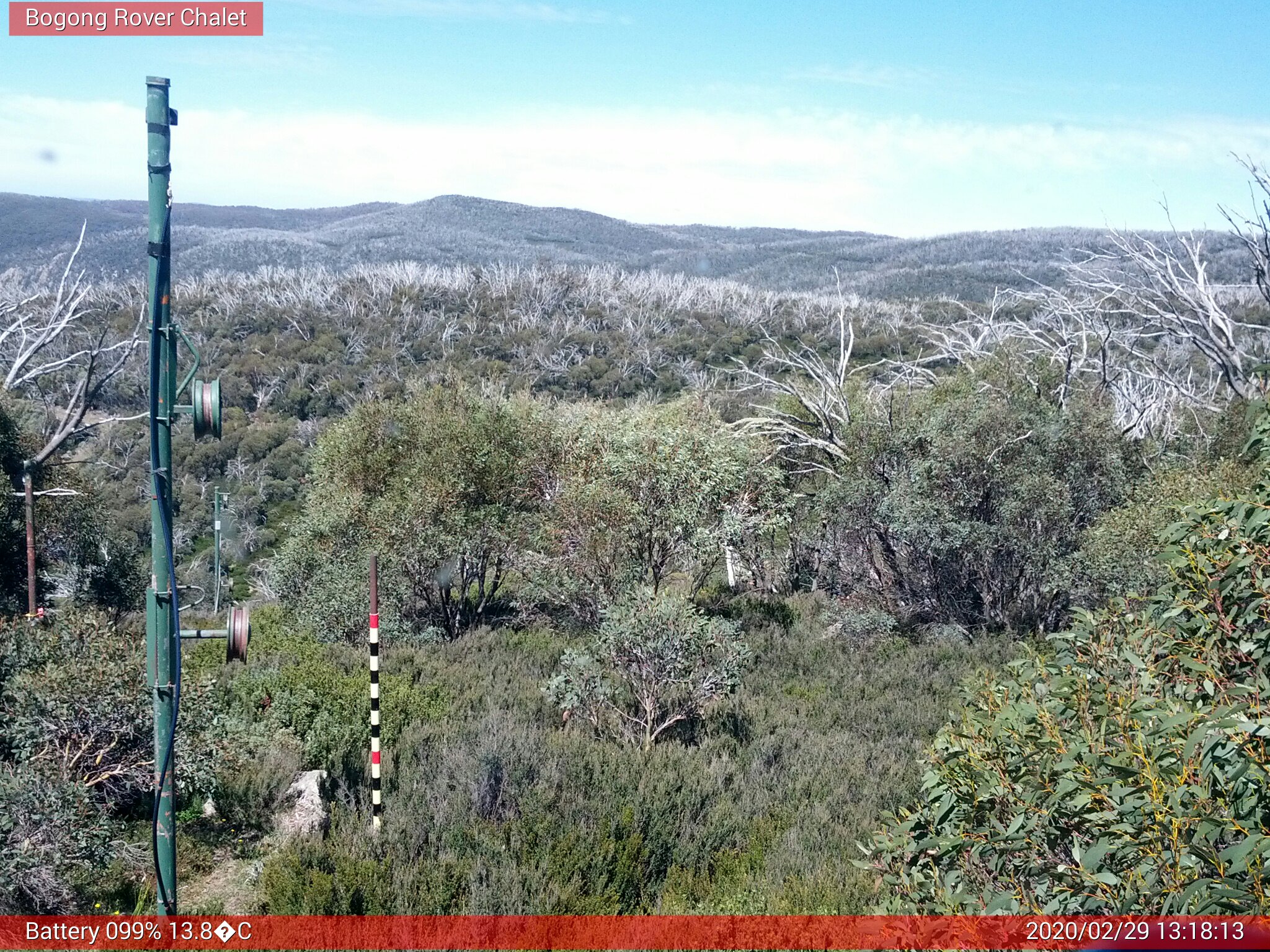 Bogong Web Cam 1:18pm Saturday 29th of February 2020