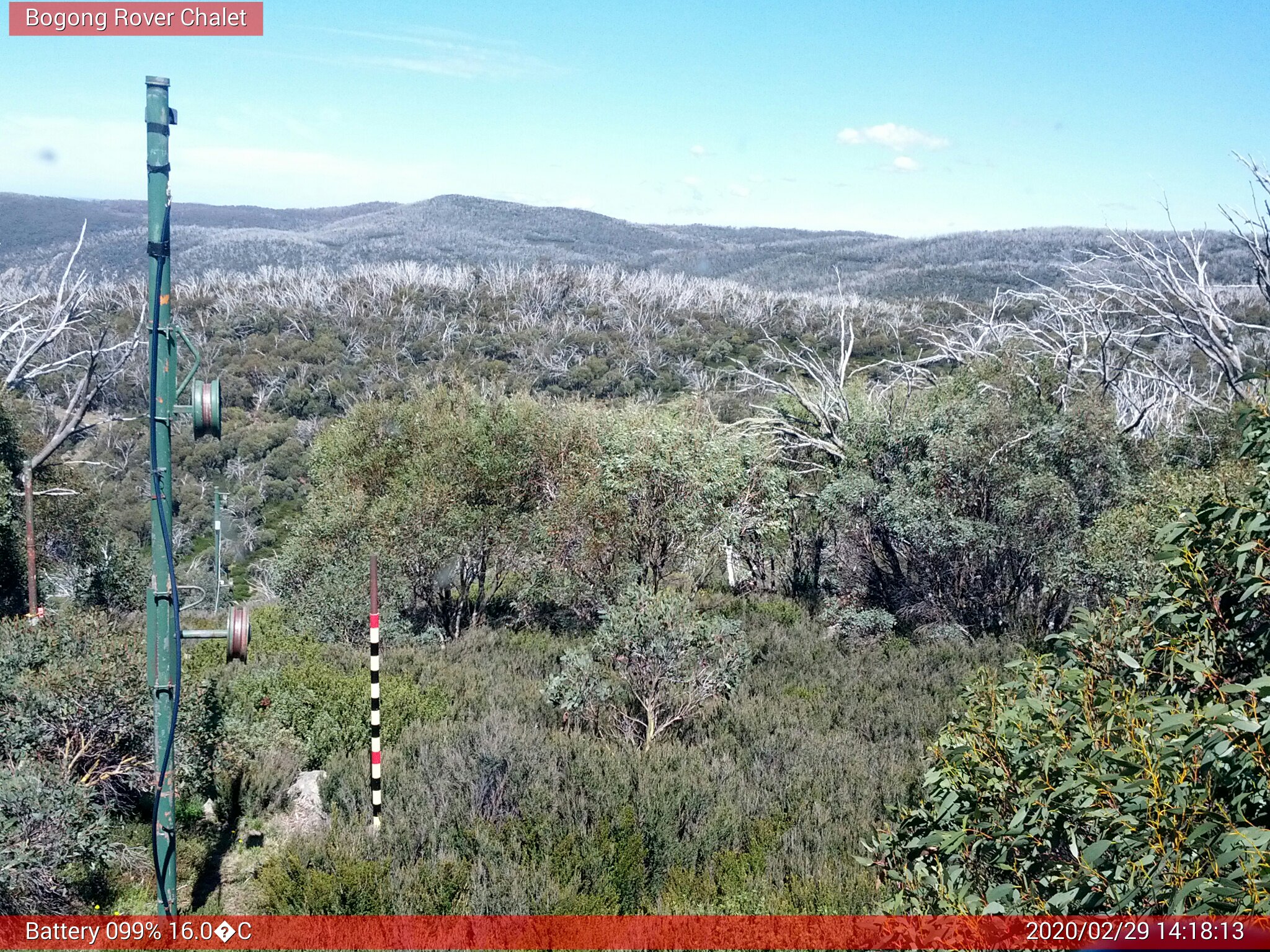 Bogong Web Cam 2:18pm Saturday 29th of February 2020