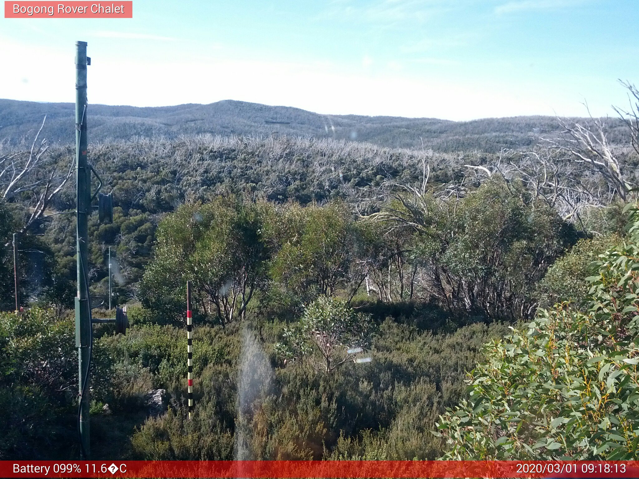 Bogong Web Cam 9:18am Sunday 1st of March 2020