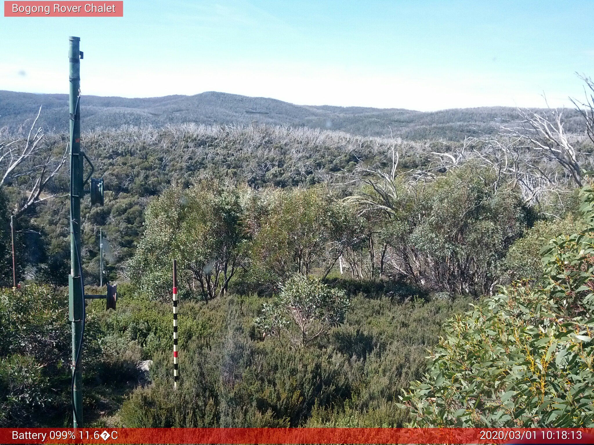 Bogong Web Cam 10:18am Sunday 1st of March 2020