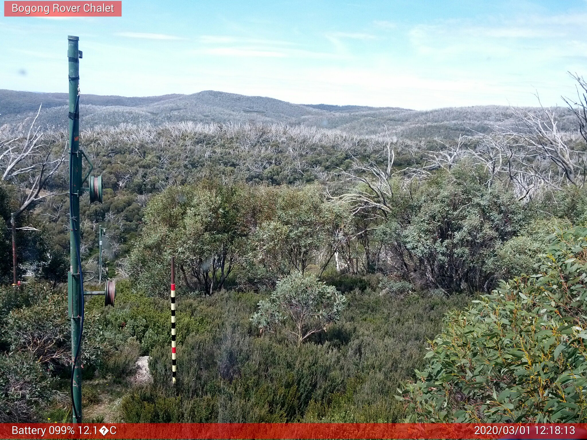 Bogong Web Cam 12:18pm Sunday 1st of March 2020