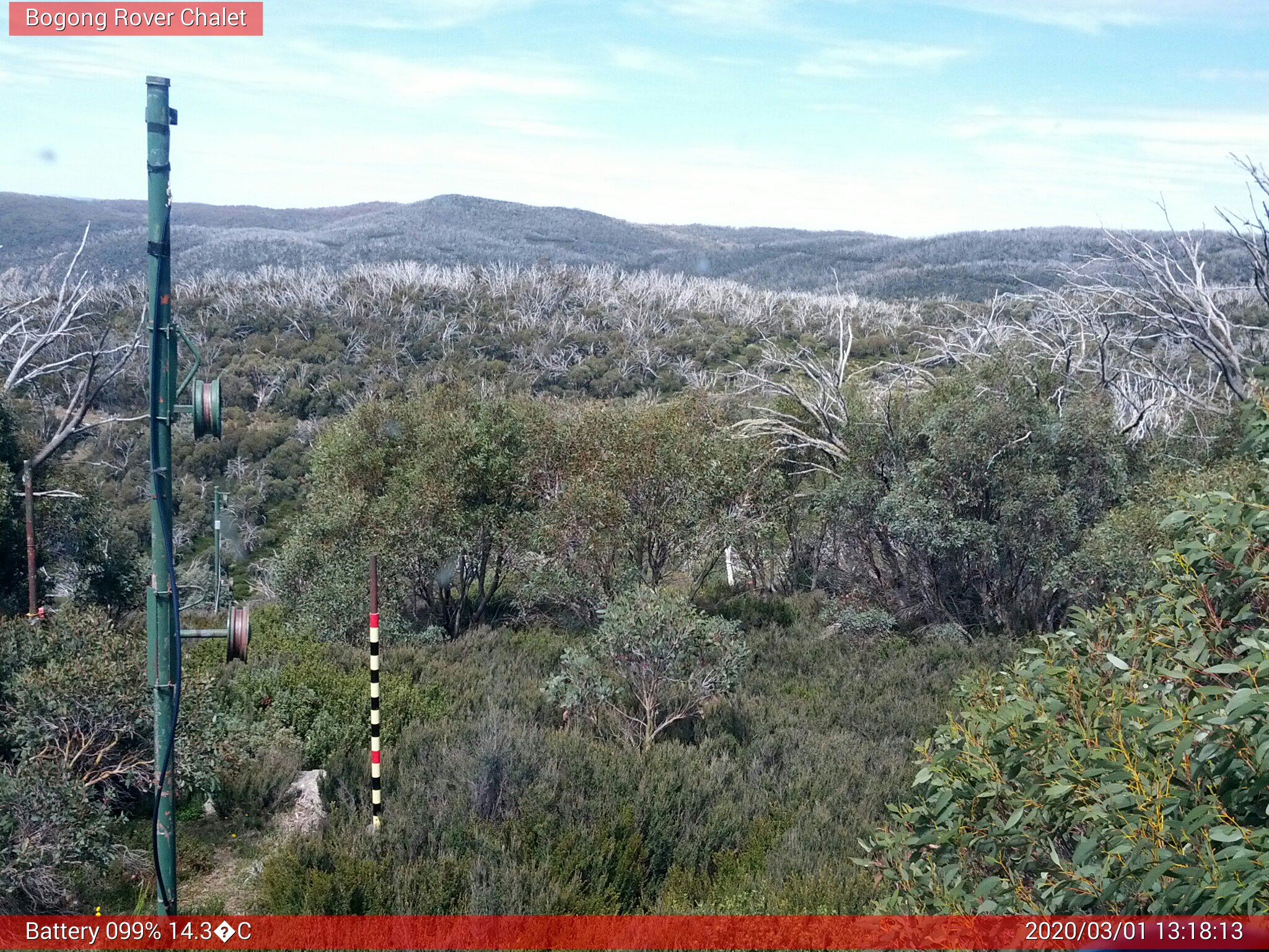 Bogong Web Cam 1:18pm Sunday 1st of March 2020