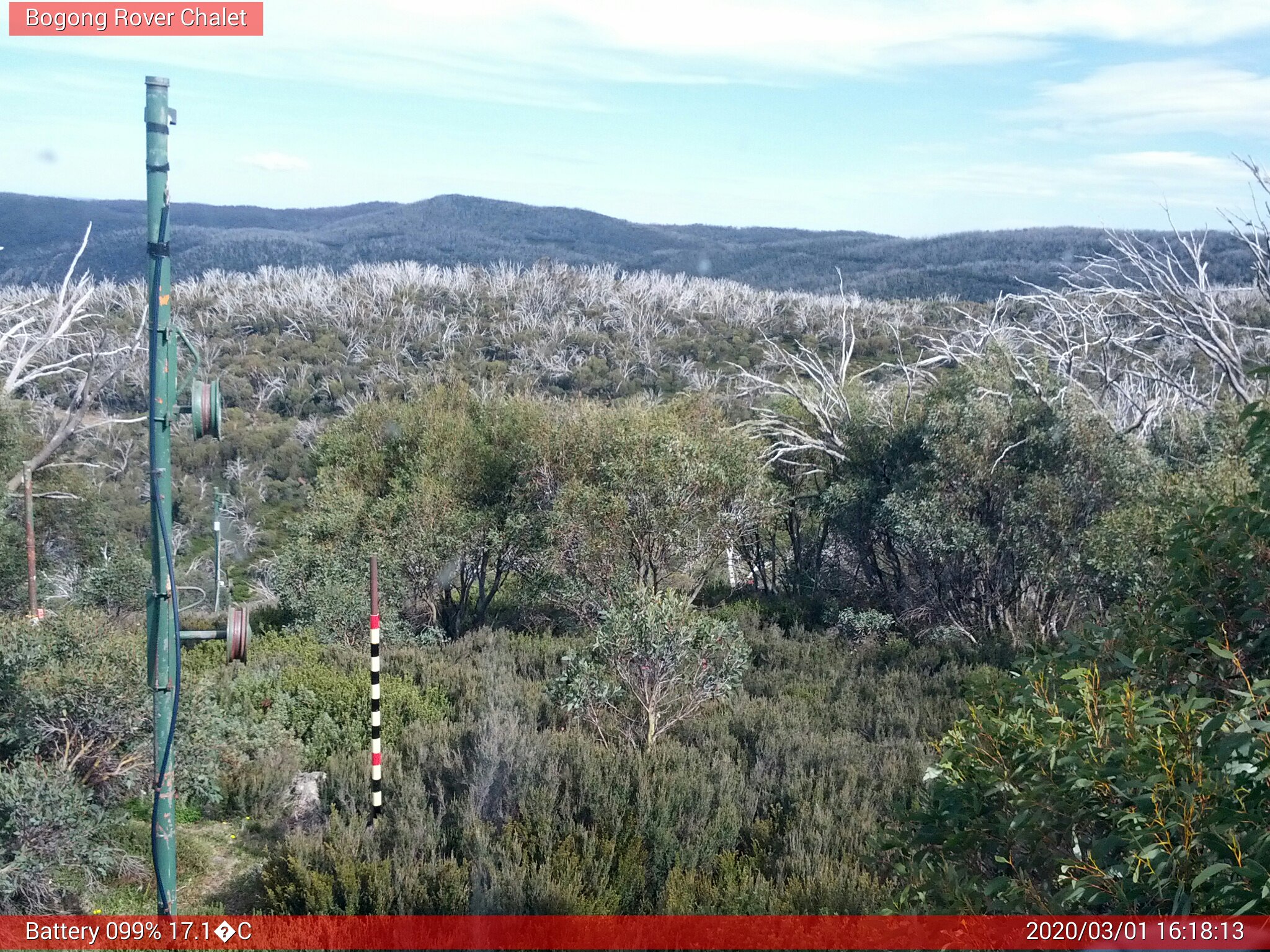 Bogong Web Cam 4:18pm Sunday 1st of March 2020