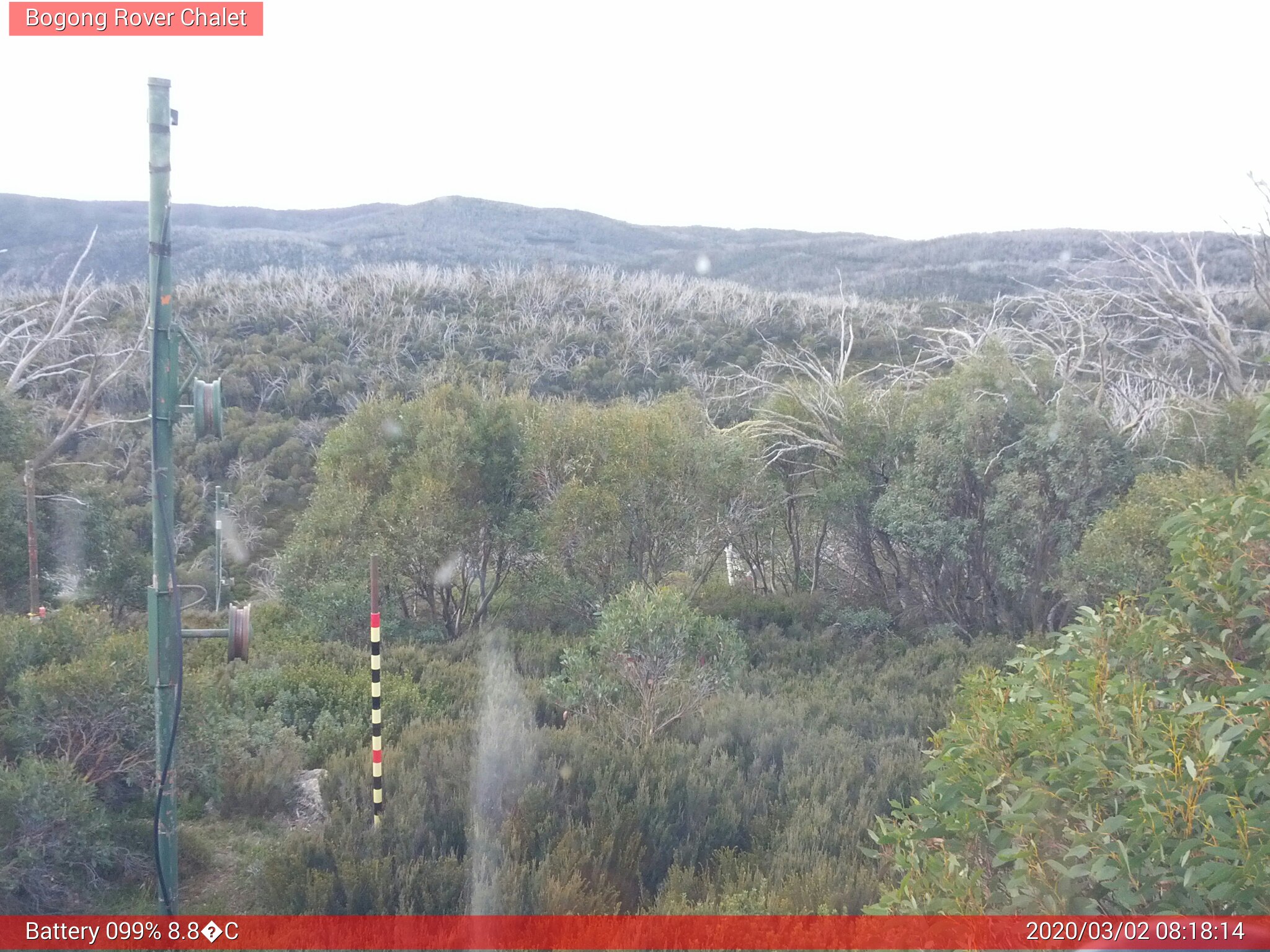 Bogong Web Cam 8:18am Monday 2nd of March 2020