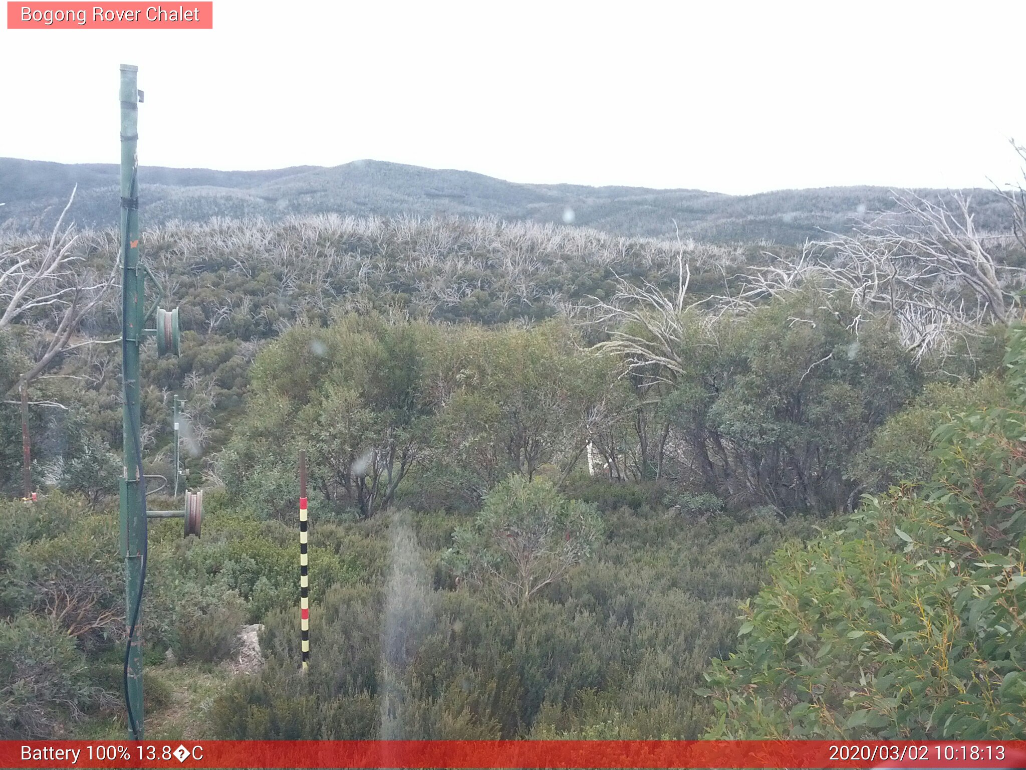 Bogong Web Cam 10:18am Monday 2nd of March 2020