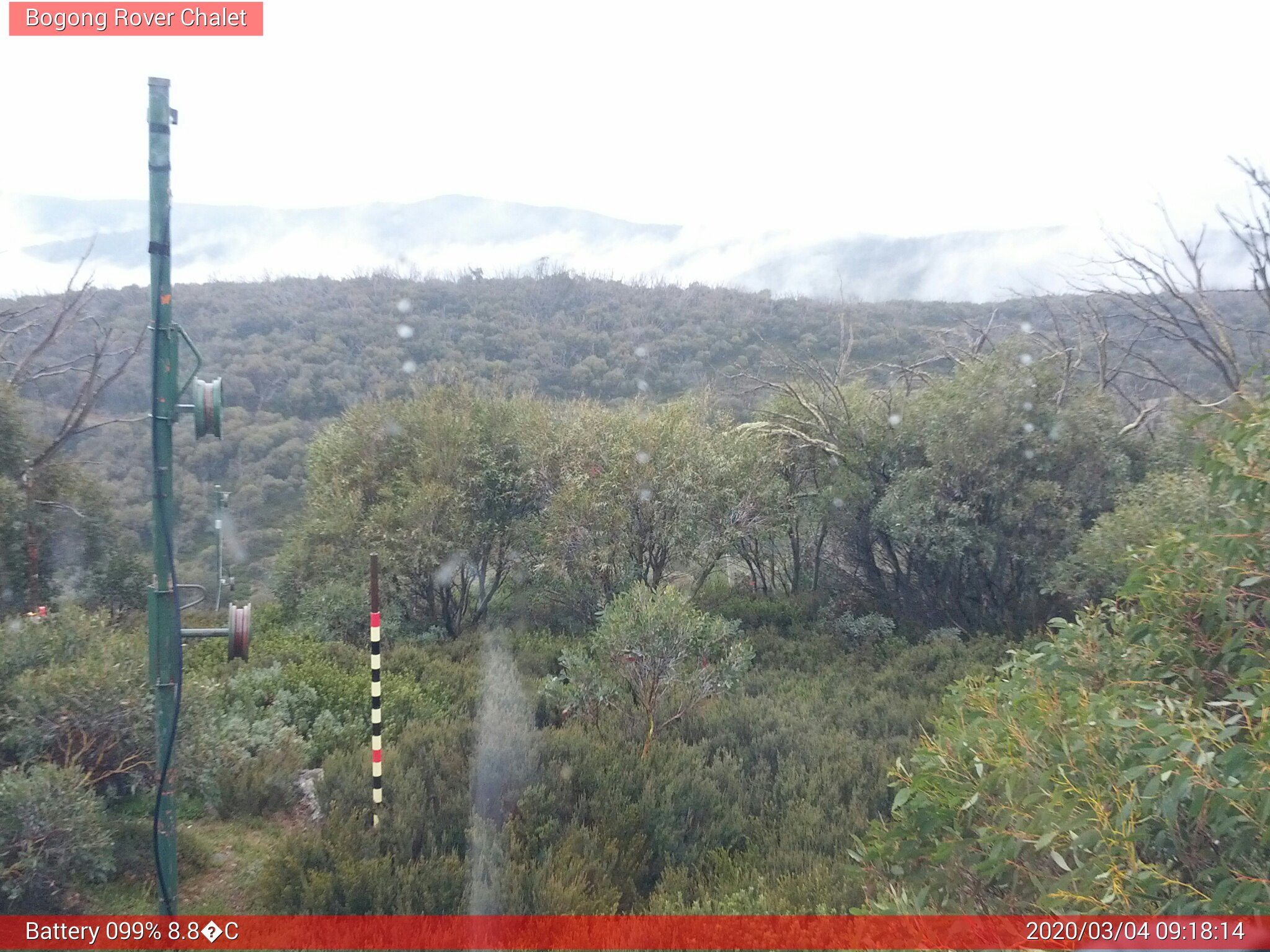 Bogong Web Cam 9:18am Wednesday 4th of March 2020