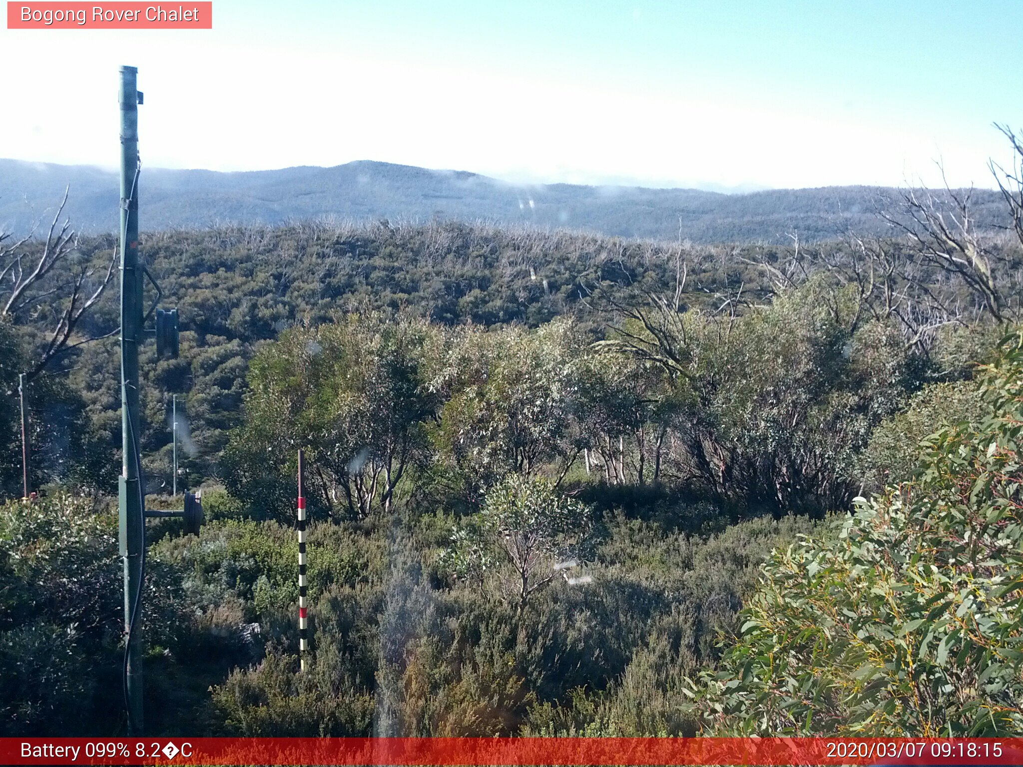 Bogong Web Cam 9:18am Saturday 7th of March 2020