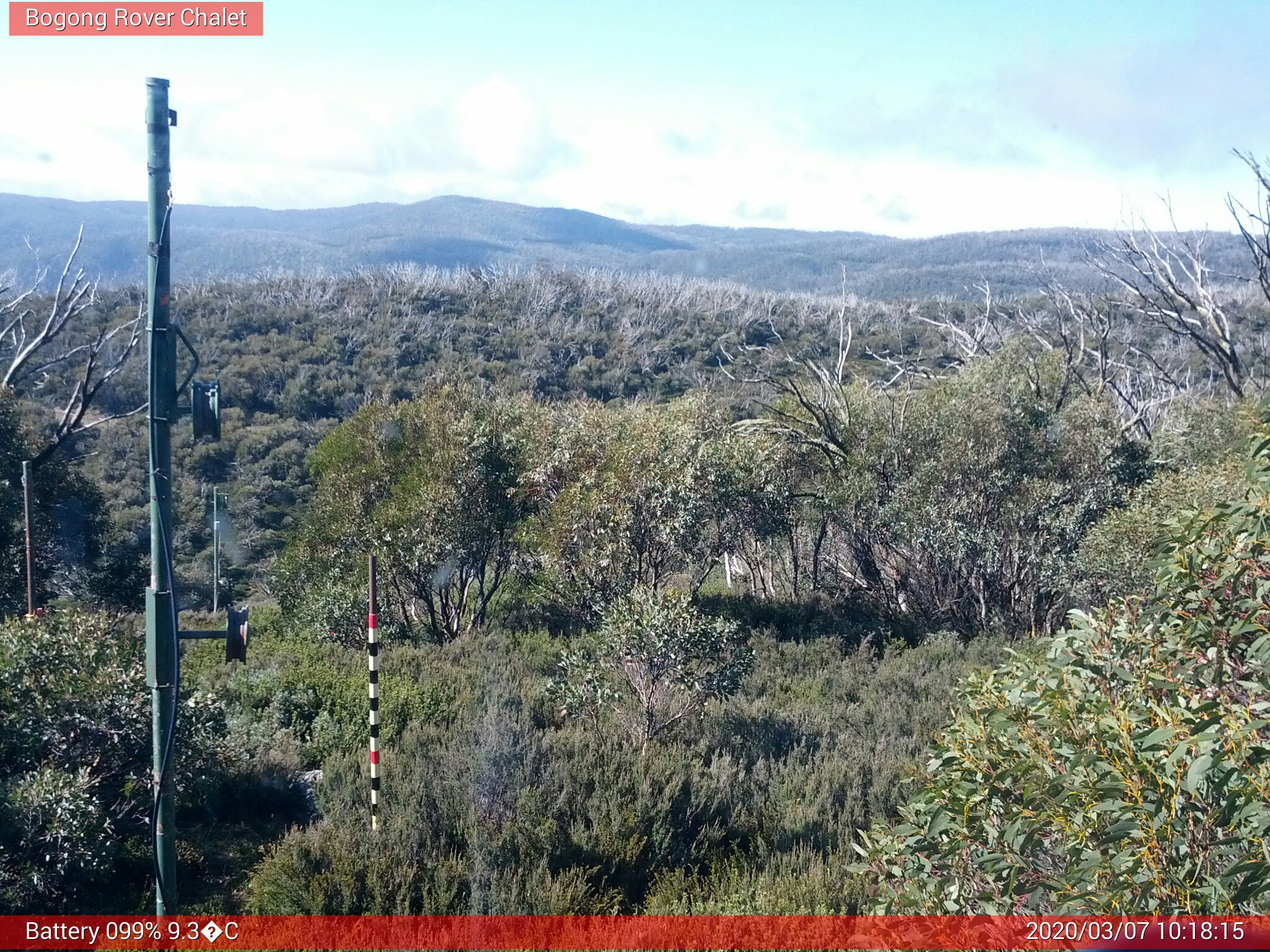 Bogong Web Cam 10:18am Saturday 7th of March 2020