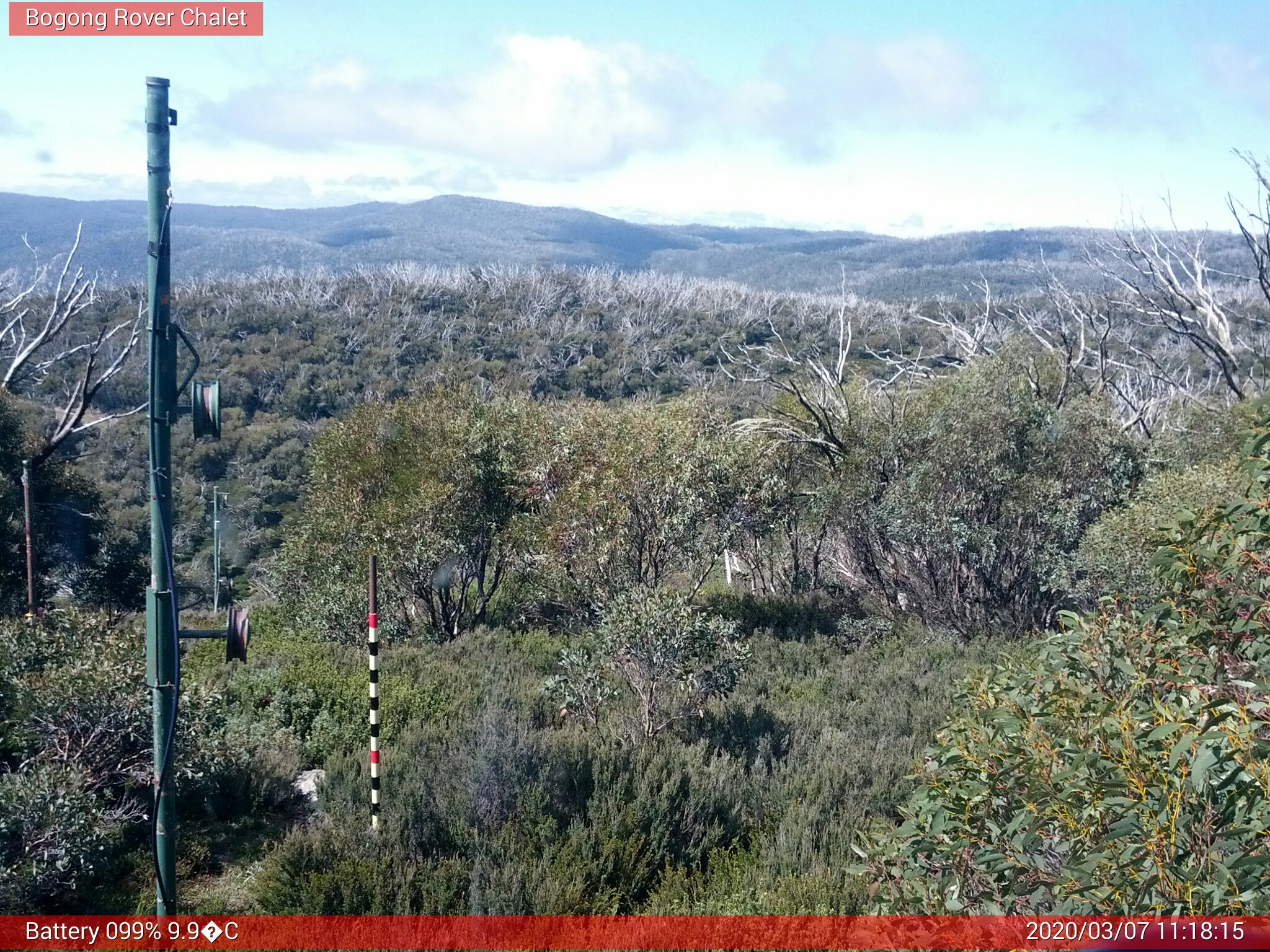 Bogong Web Cam 11:18am Saturday 7th of March 2020