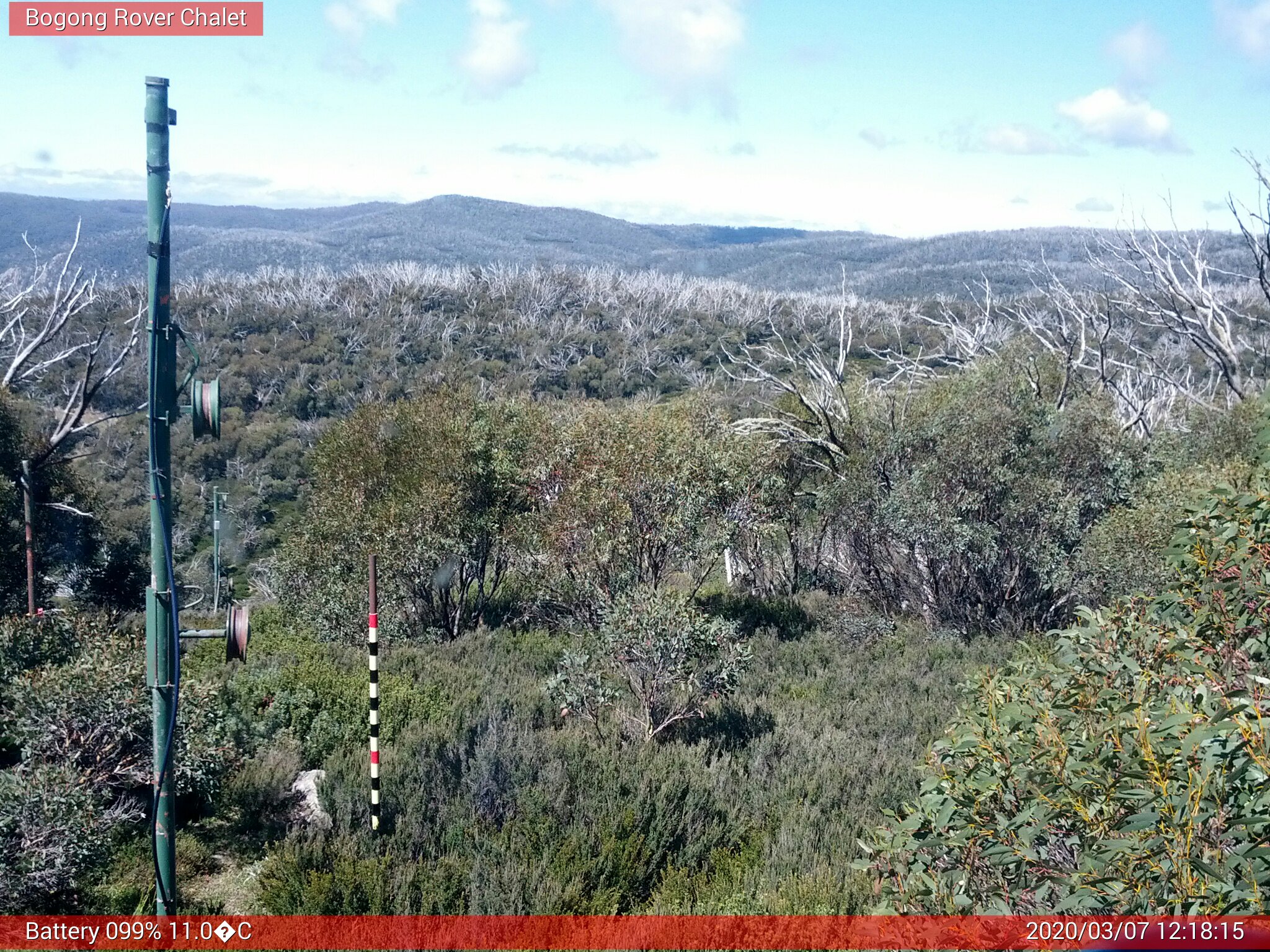 Bogong Web Cam 12:18pm Saturday 7th of March 2020