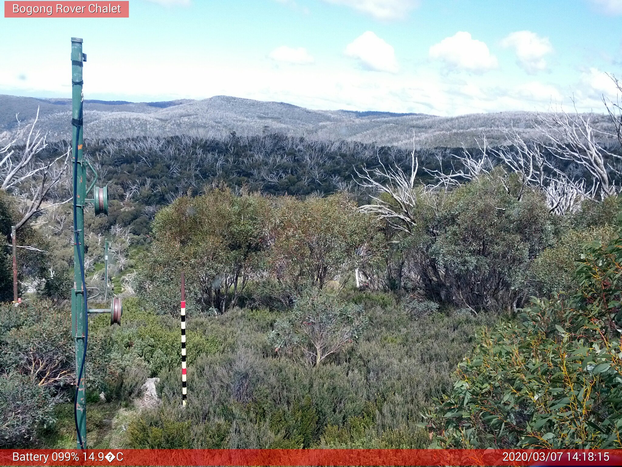 Bogong Web Cam 2:18pm Saturday 7th of March 2020