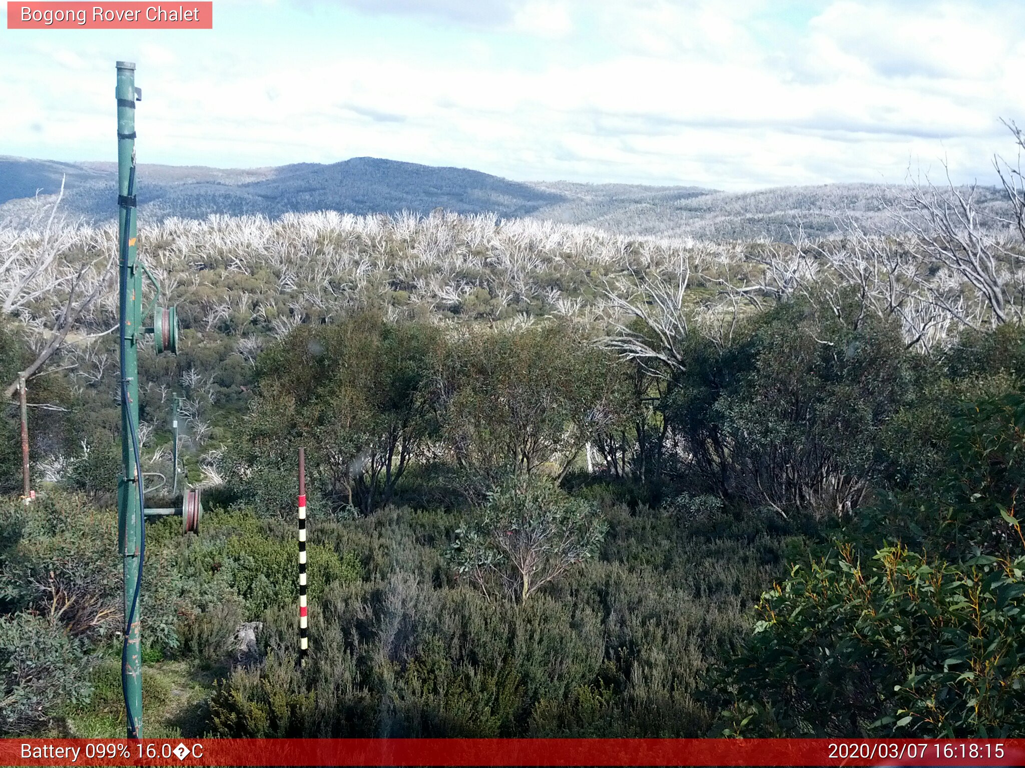 Bogong Web Cam 4:18pm Saturday 7th of March 2020