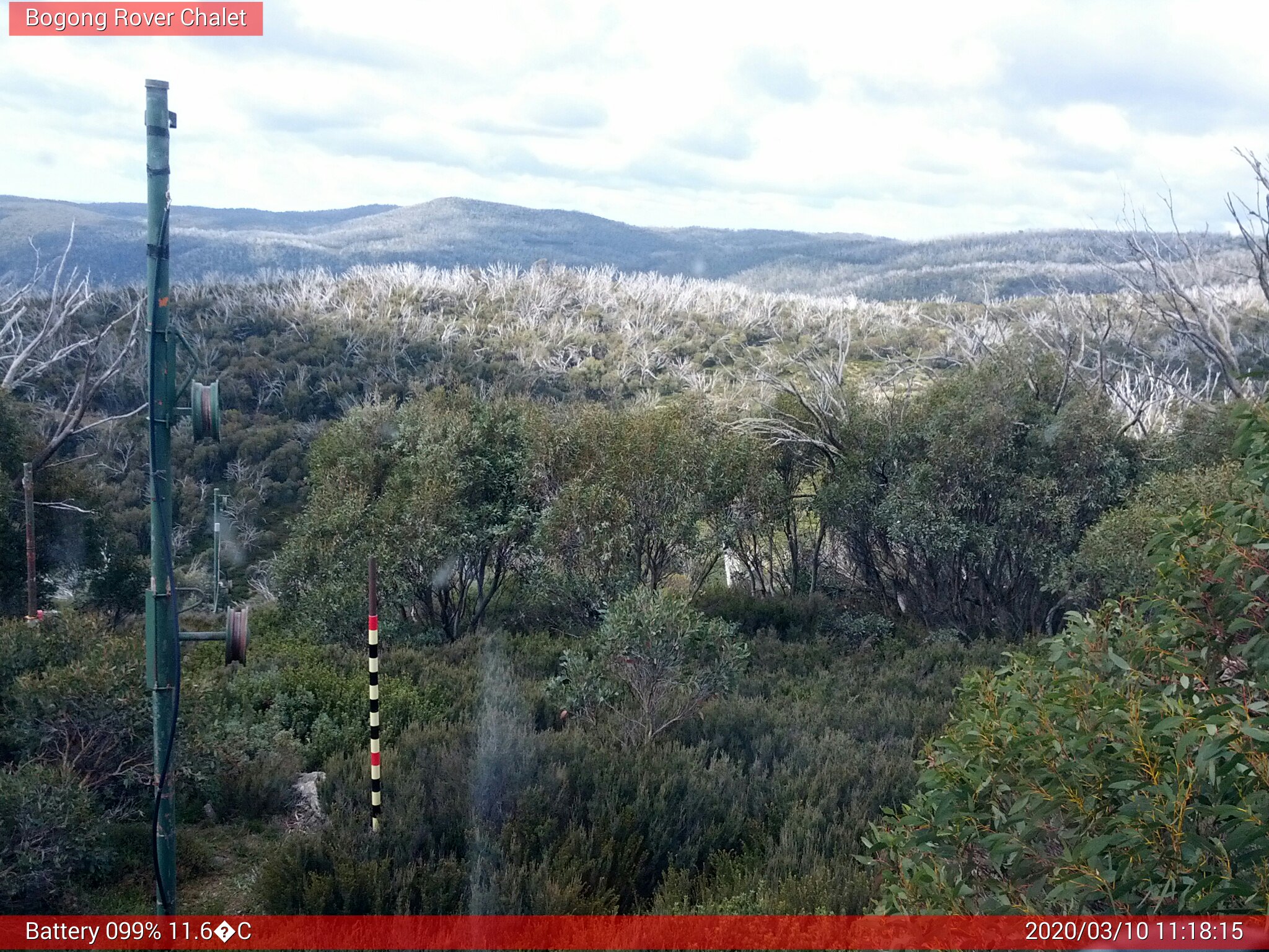 Bogong Web Cam 11:18am Tuesday 10th of March 2020