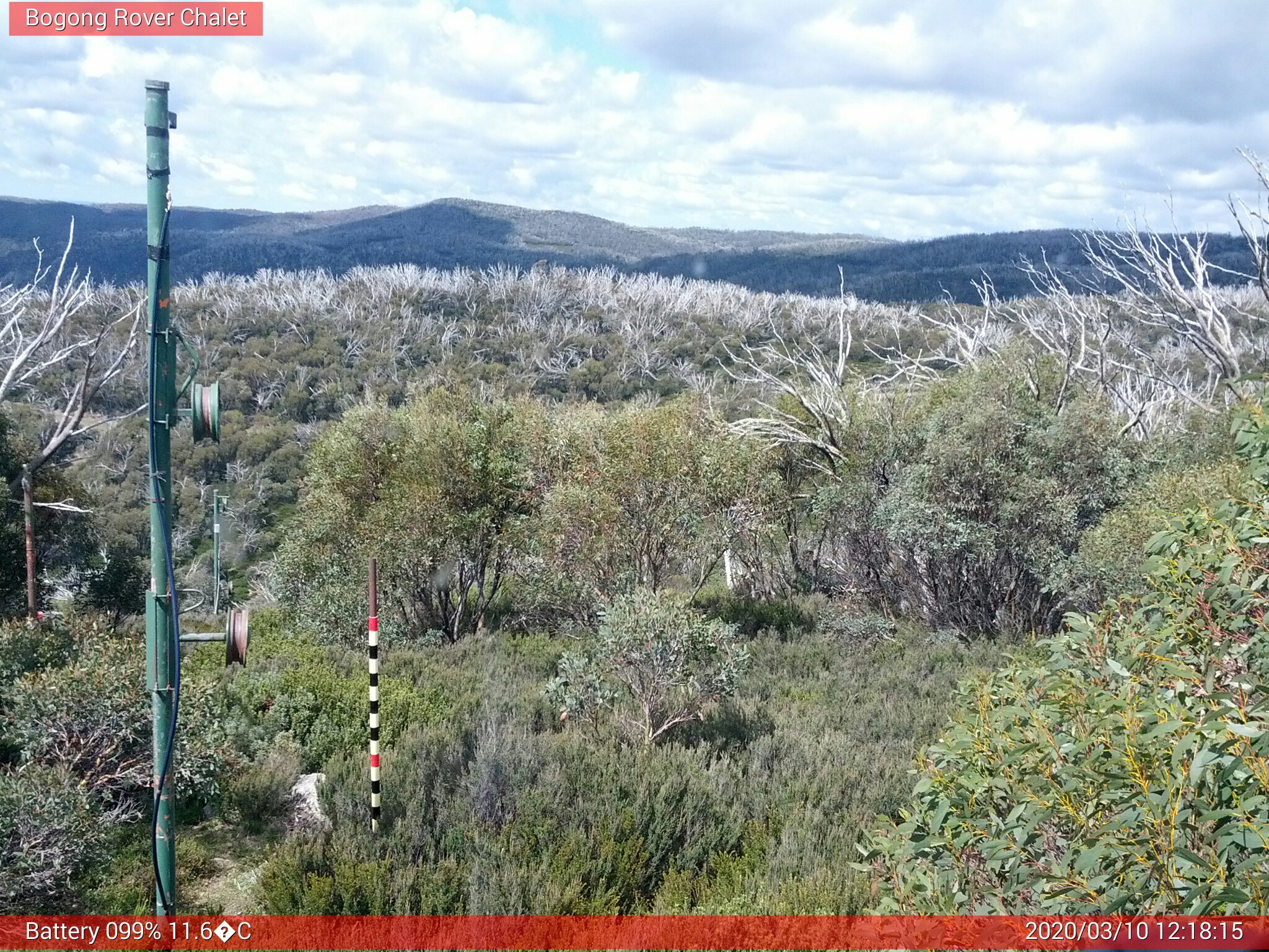 Bogong Web Cam 12:18pm Tuesday 10th of March 2020