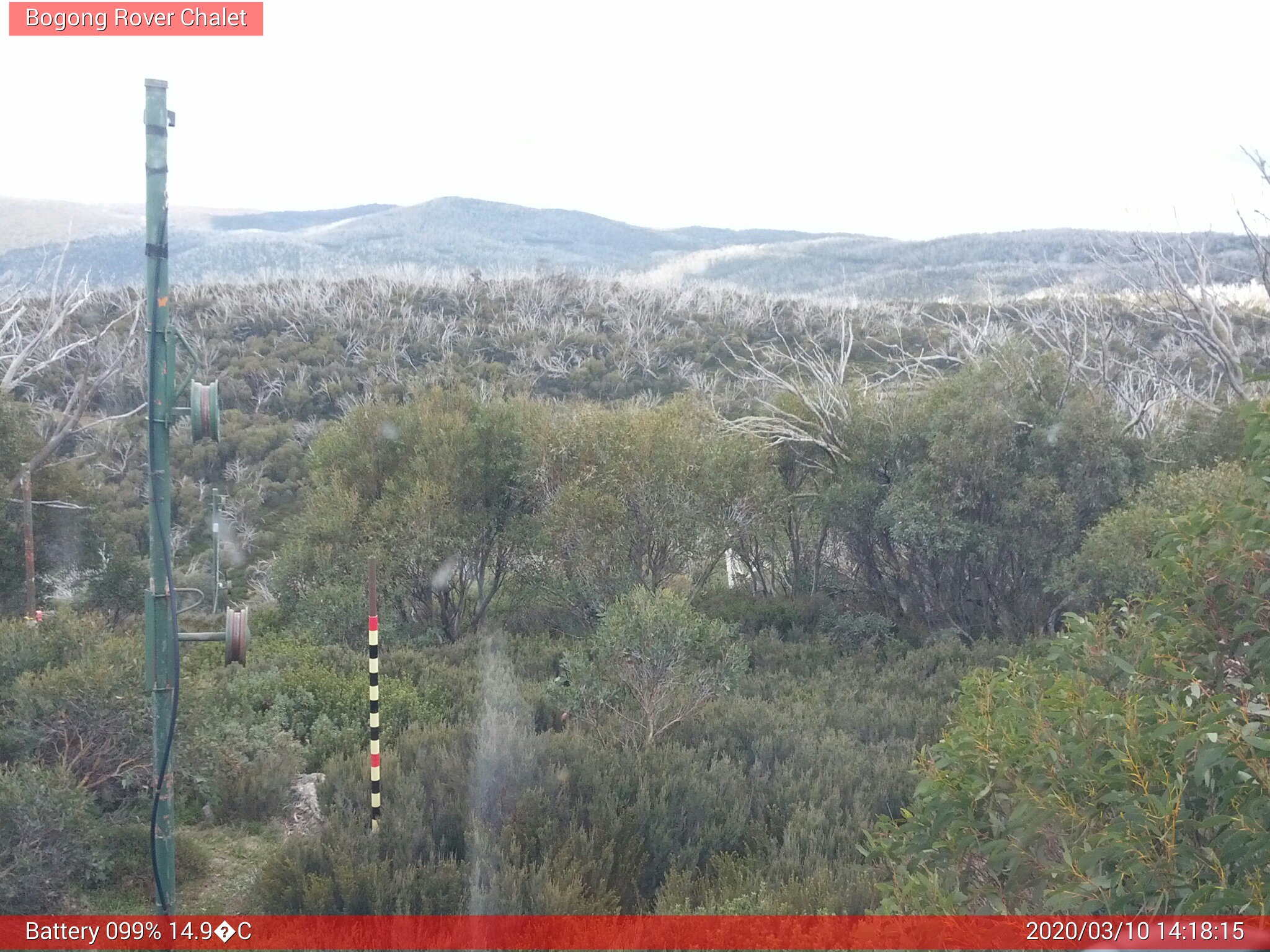 Bogong Web Cam 2:18pm Tuesday 10th of March 2020