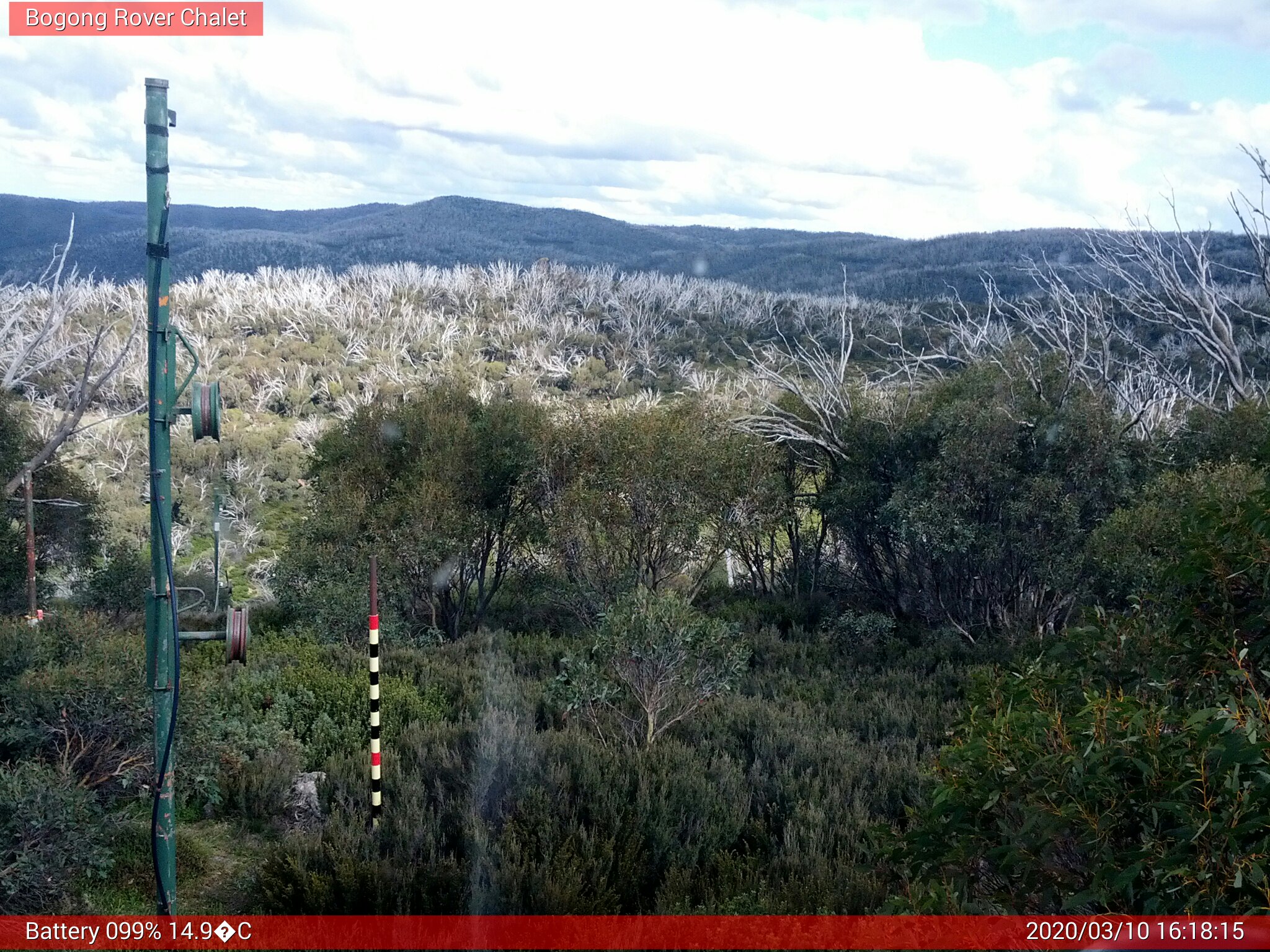 Bogong Web Cam 4:18pm Tuesday 10th of March 2020