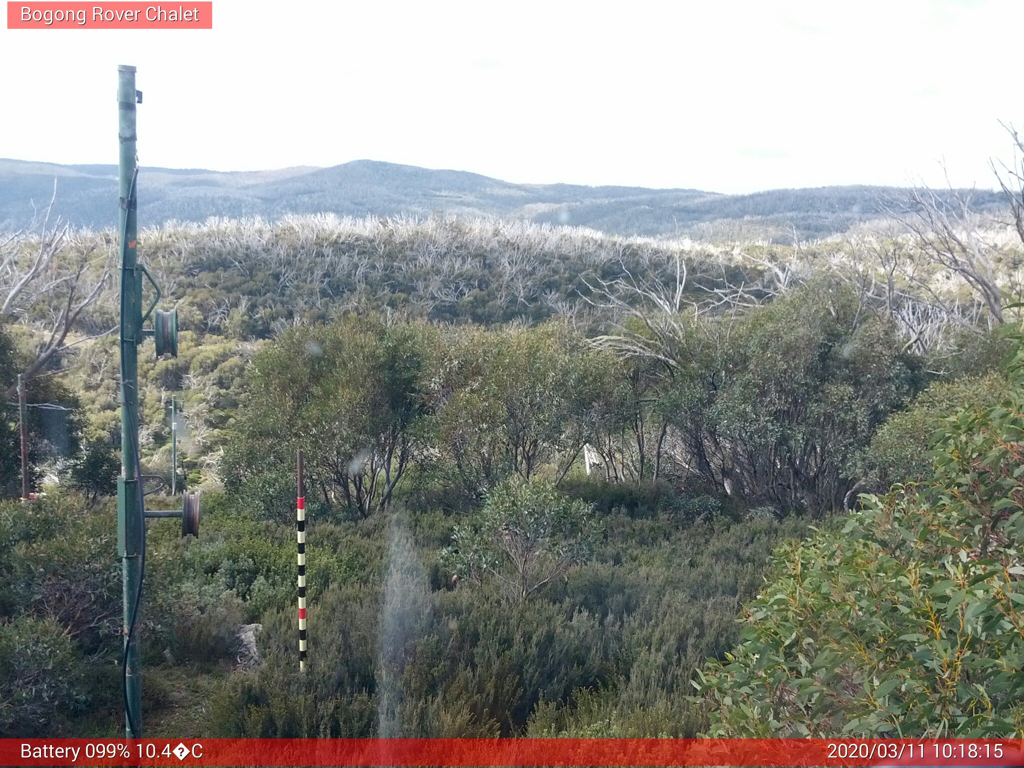 Bogong Web Cam 10:18am Wednesday 11th of March 2020