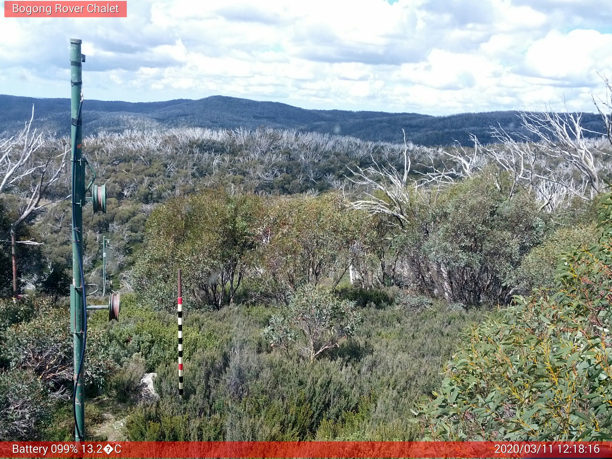 Bogong Web Cam 12:18pm Wednesday 11th of March 2020