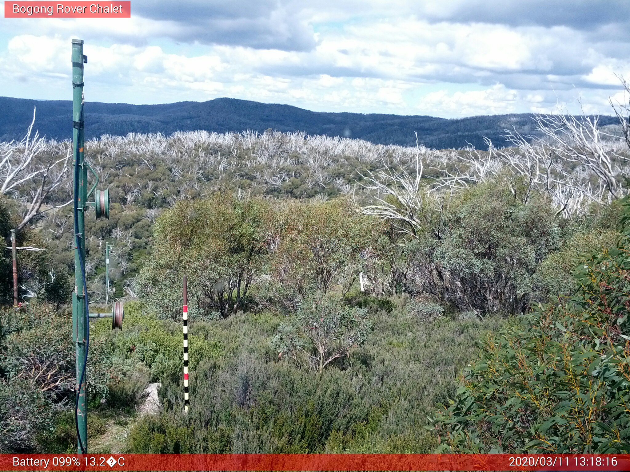 Bogong Web Cam 1:18pm Wednesday 11th of March 2020