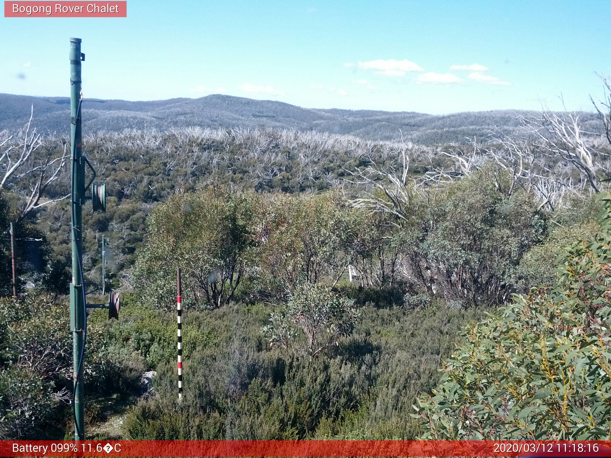 Bogong Web Cam 11:18am Thursday 12th of March 2020