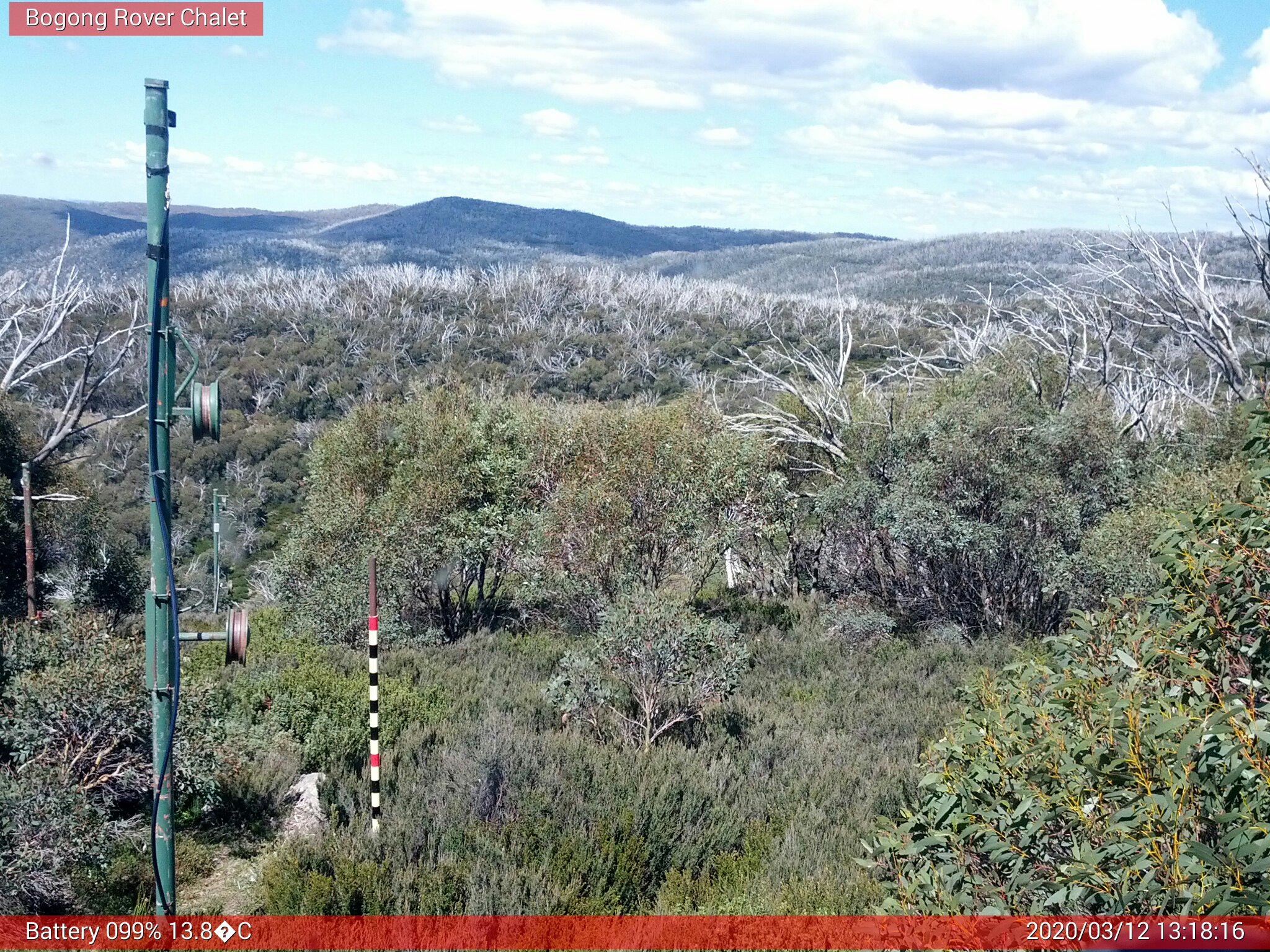 Bogong Web Cam 1:18pm Thursday 12th of March 2020