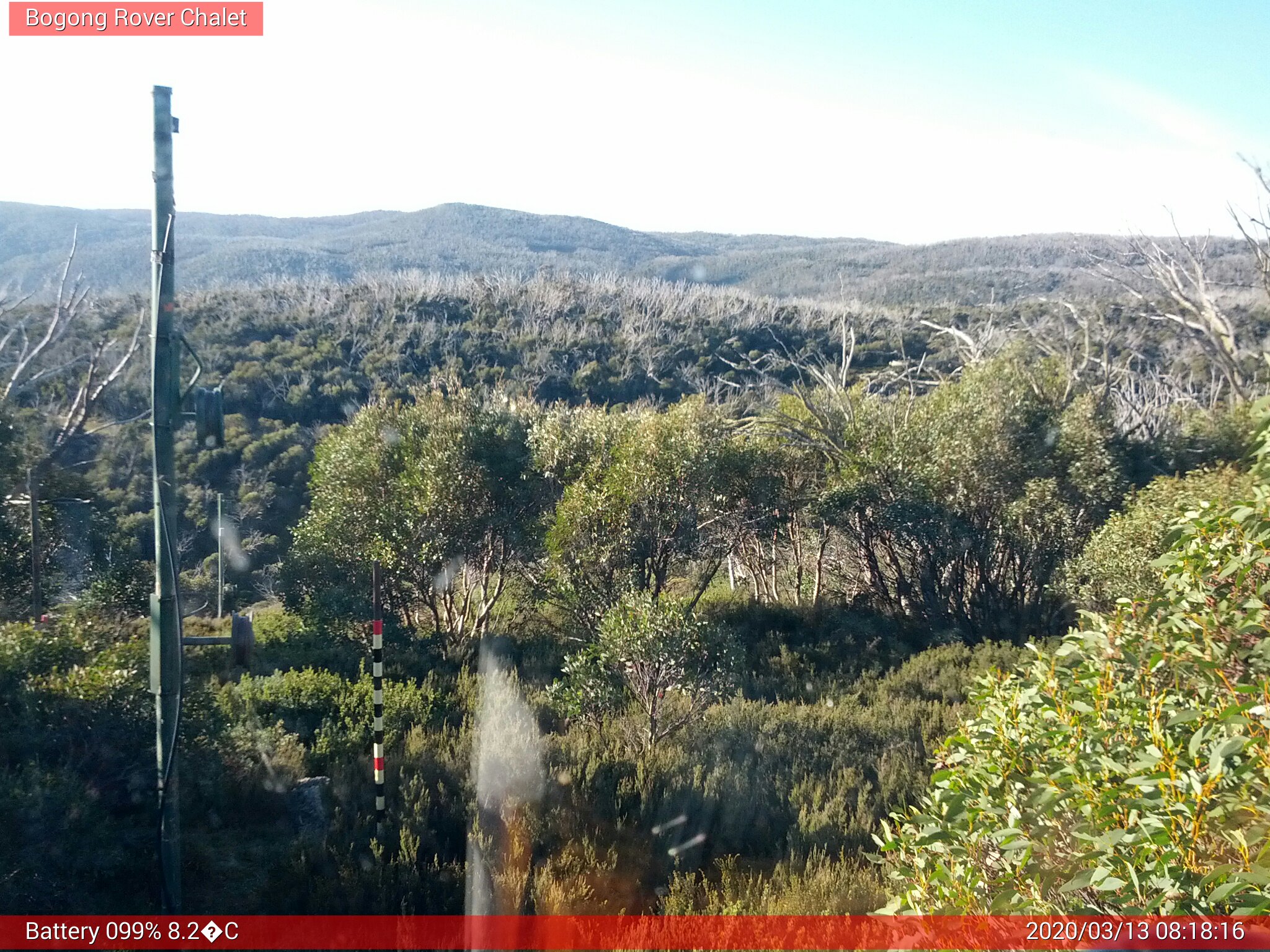 Bogong Web Cam 8:18am Friday 13th of March 2020