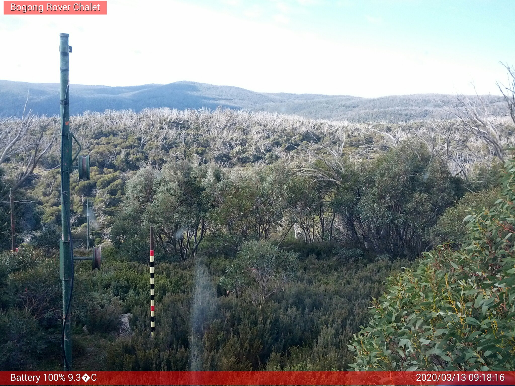 Bogong Web Cam 9:18am Friday 13th of March 2020