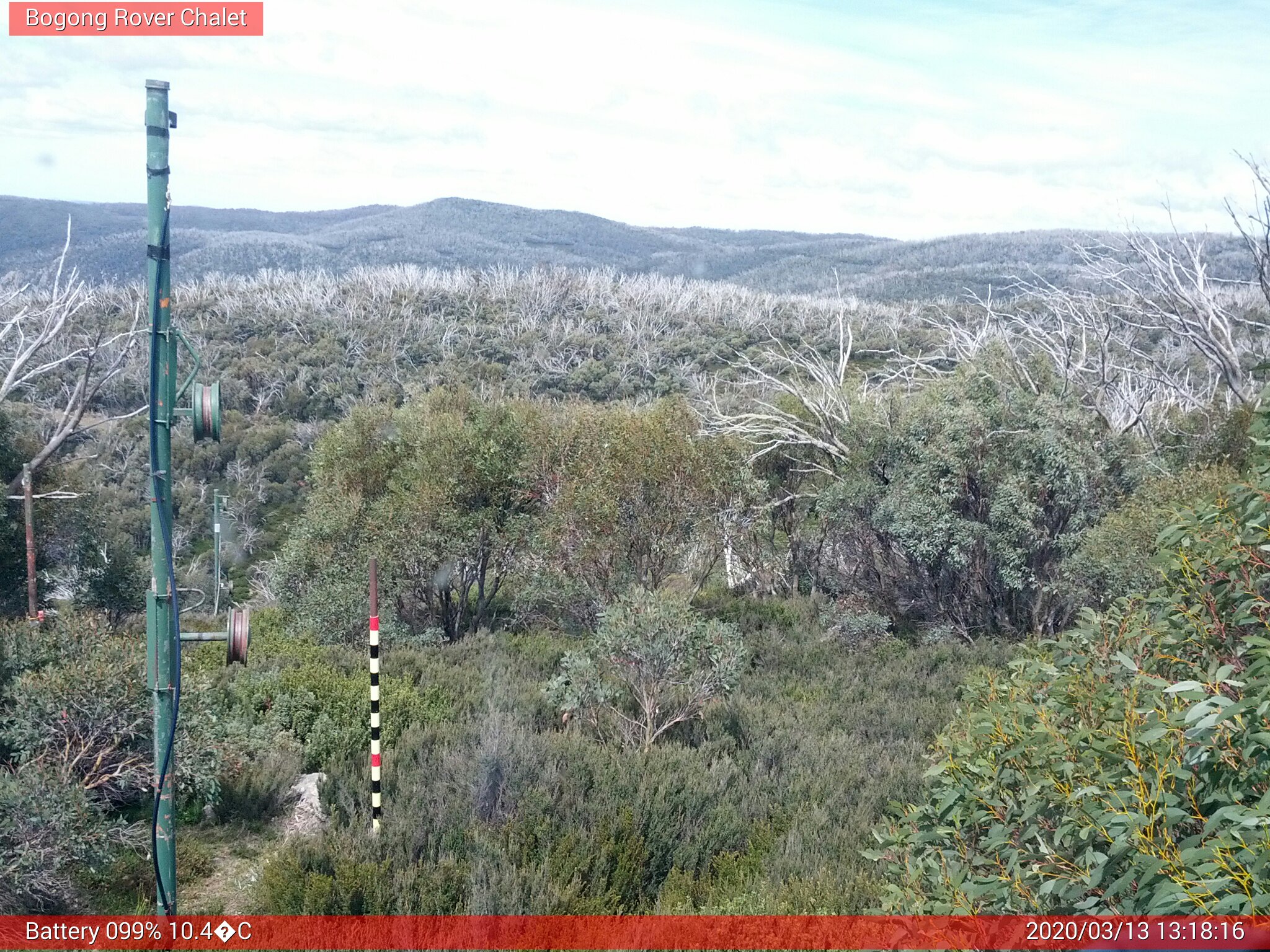 Bogong Web Cam 1:18pm Friday 13th of March 2020