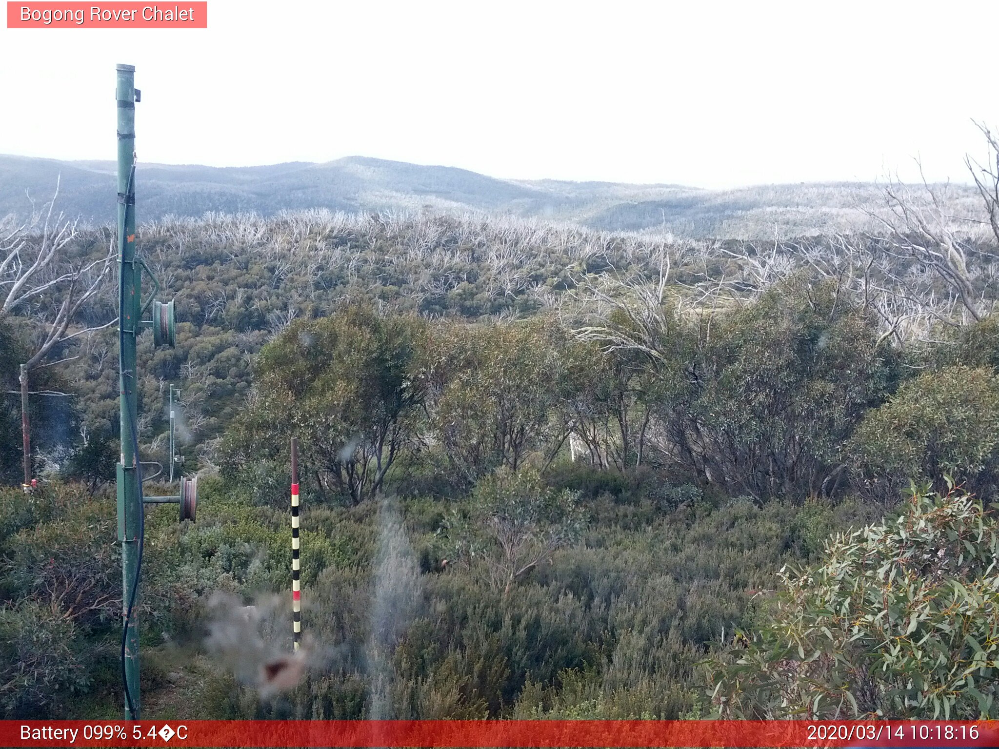 Bogong Web Cam 10:18am Saturday 14th of March 2020