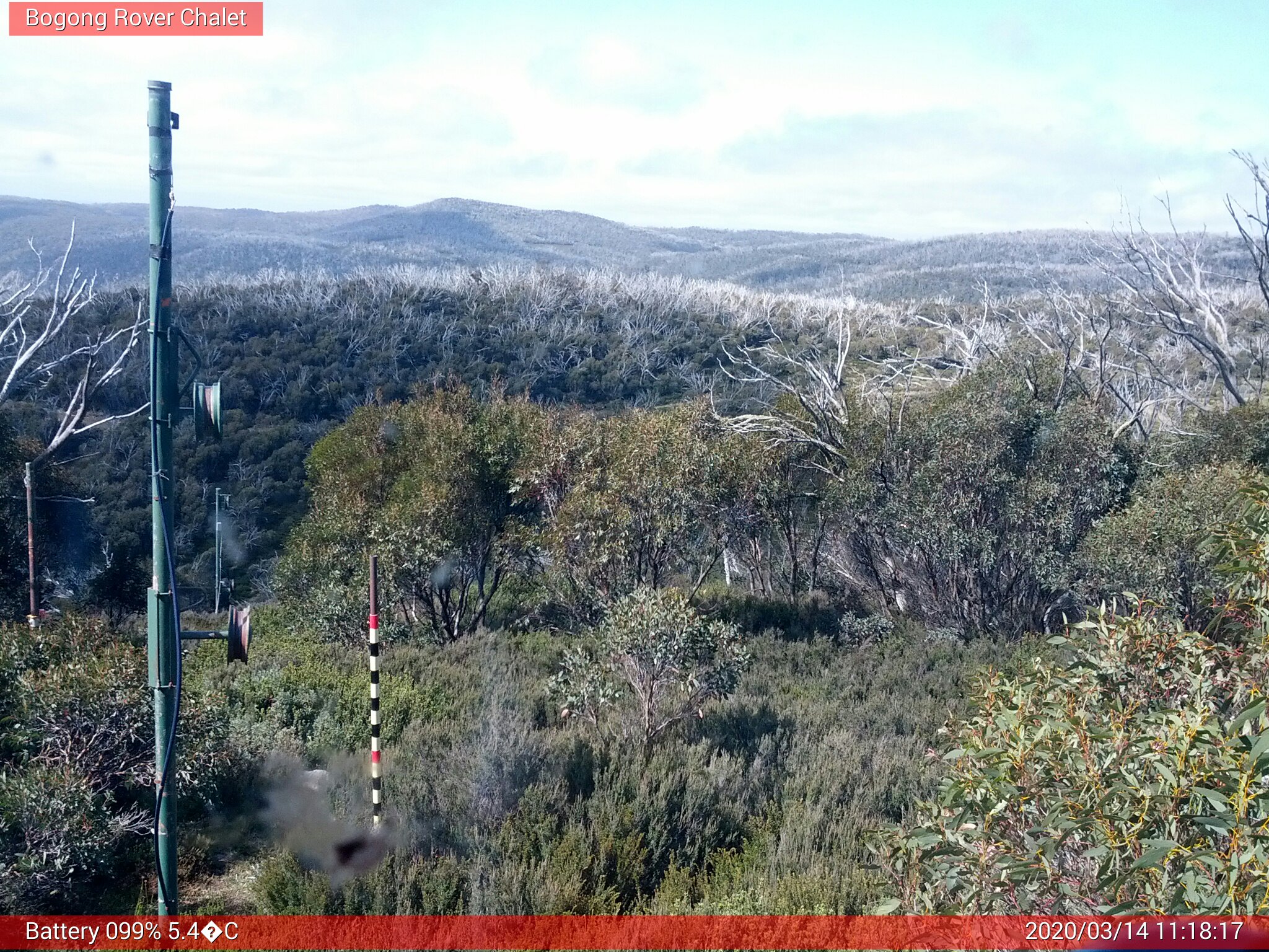 Bogong Web Cam 11:18am Saturday 14th of March 2020