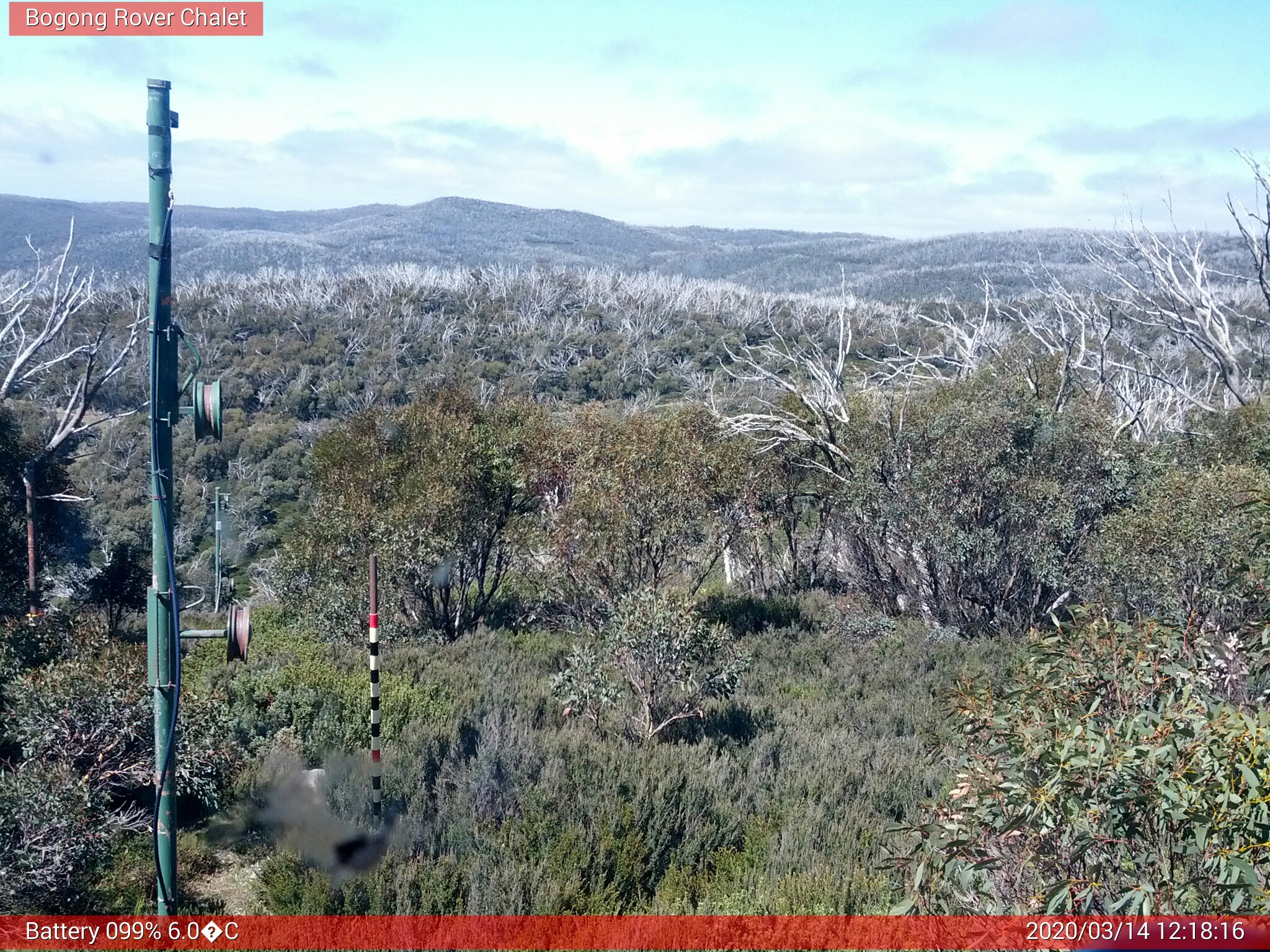 Bogong Web Cam 12:18pm Saturday 14th of March 2020