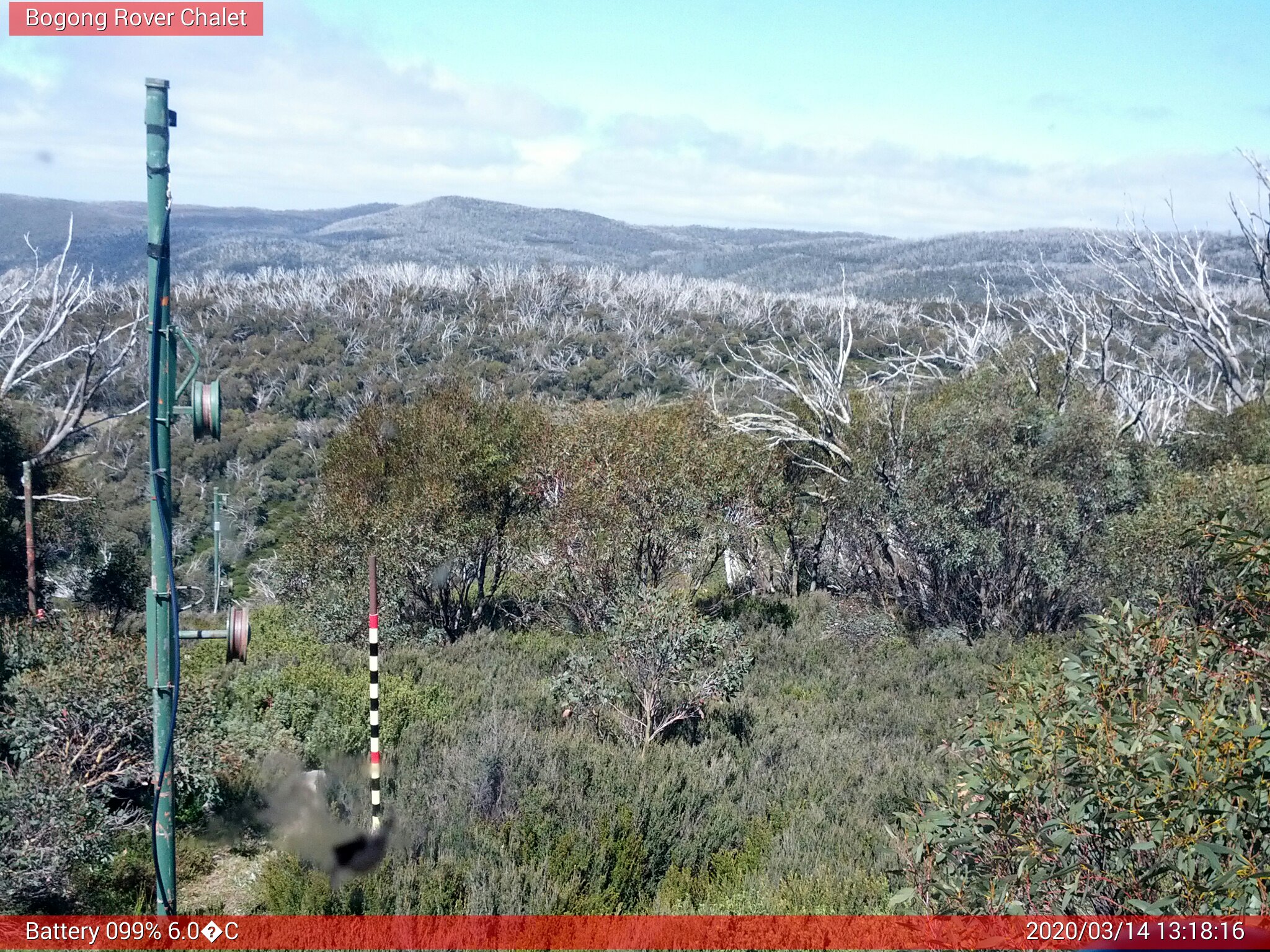 Bogong Web Cam 1:18pm Saturday 14th of March 2020