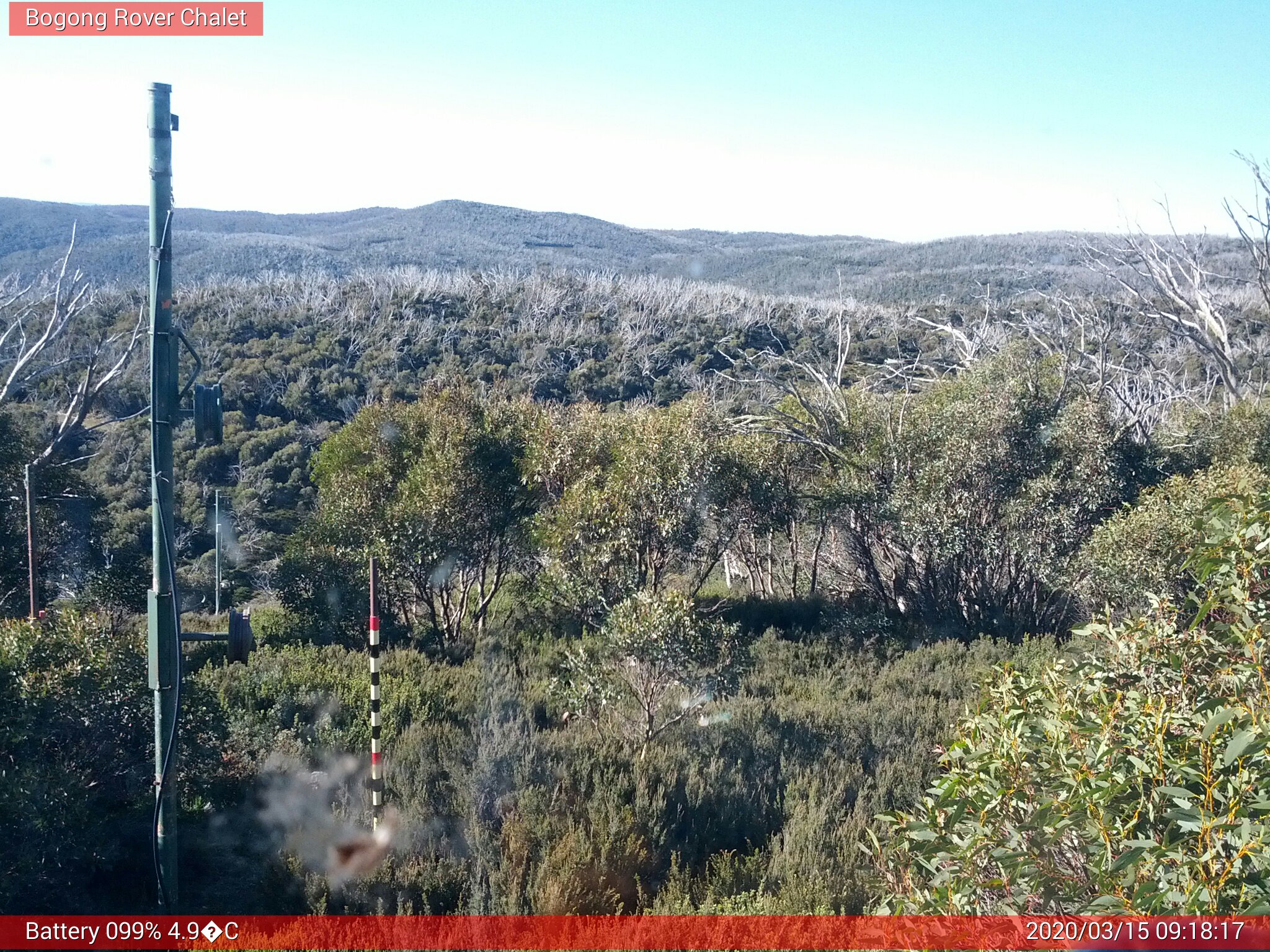 Bogong Web Cam 9:18am Sunday 15th of March 2020