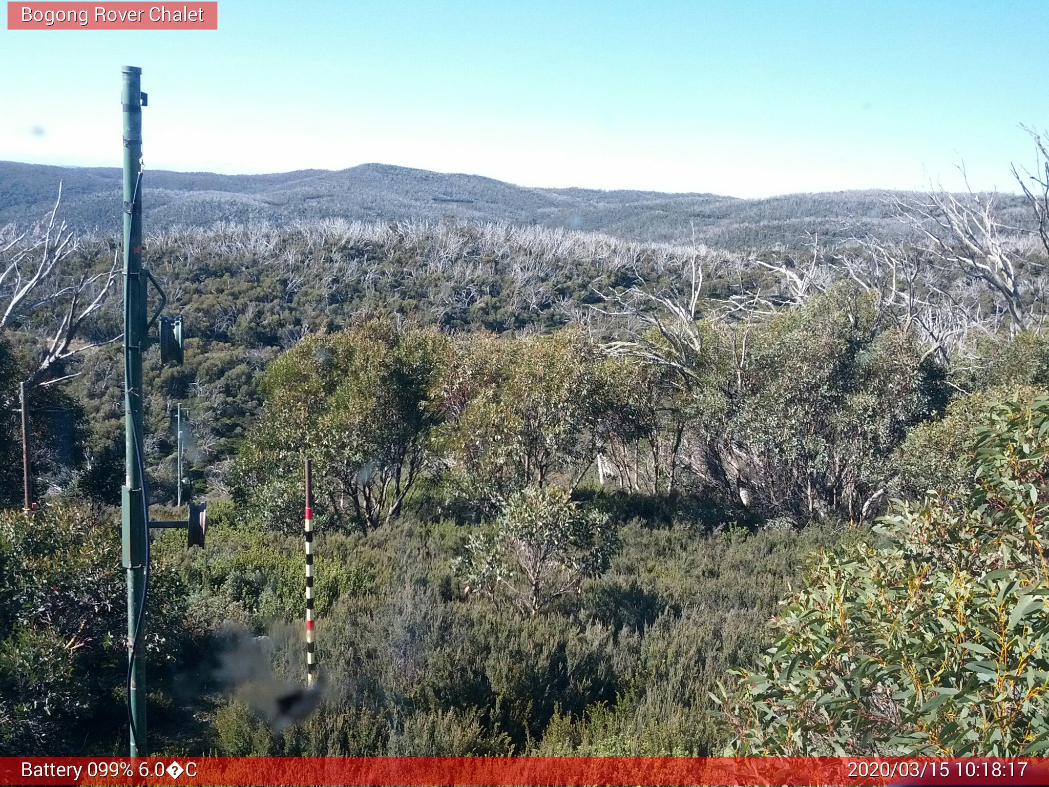 Bogong Web Cam 10:18am Sunday 15th of March 2020