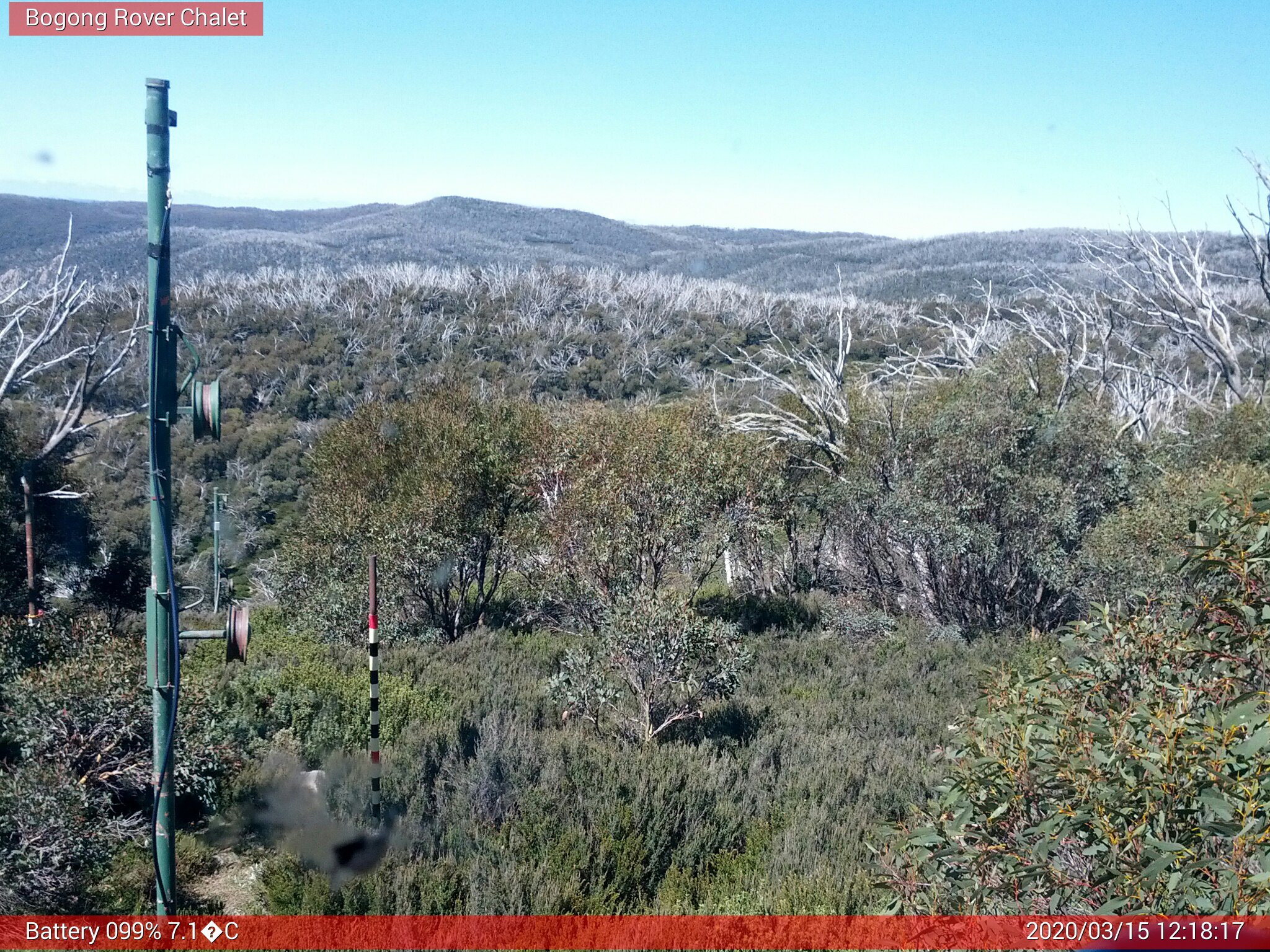 Bogong Web Cam 12:18pm Sunday 15th of March 2020