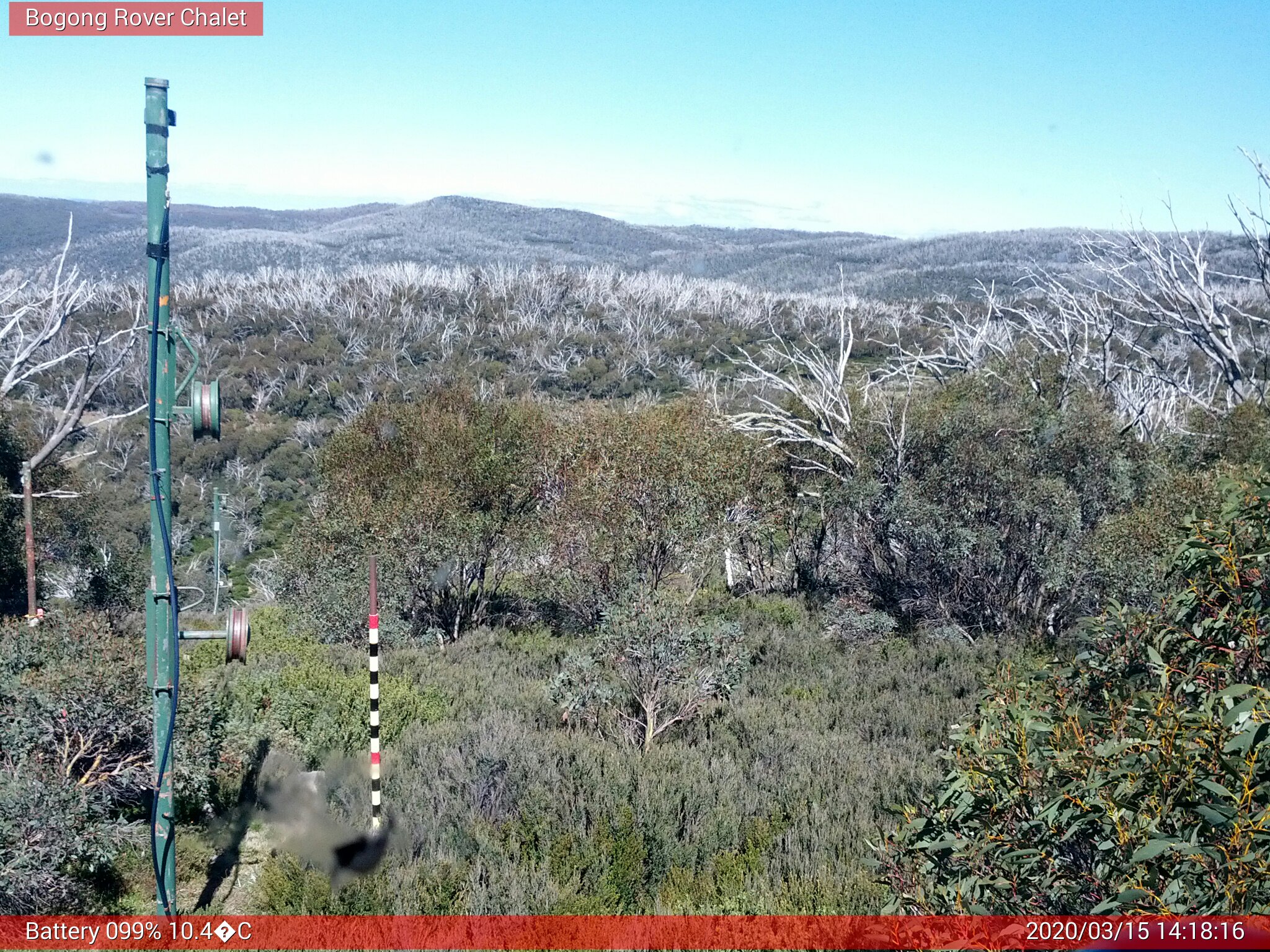 Bogong Web Cam 2:18pm Sunday 15th of March 2020