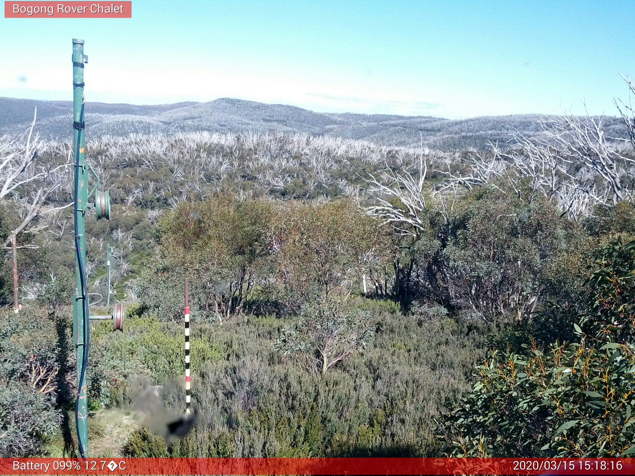 Bogong Web Cam 3:18pm Sunday 15th of March 2020